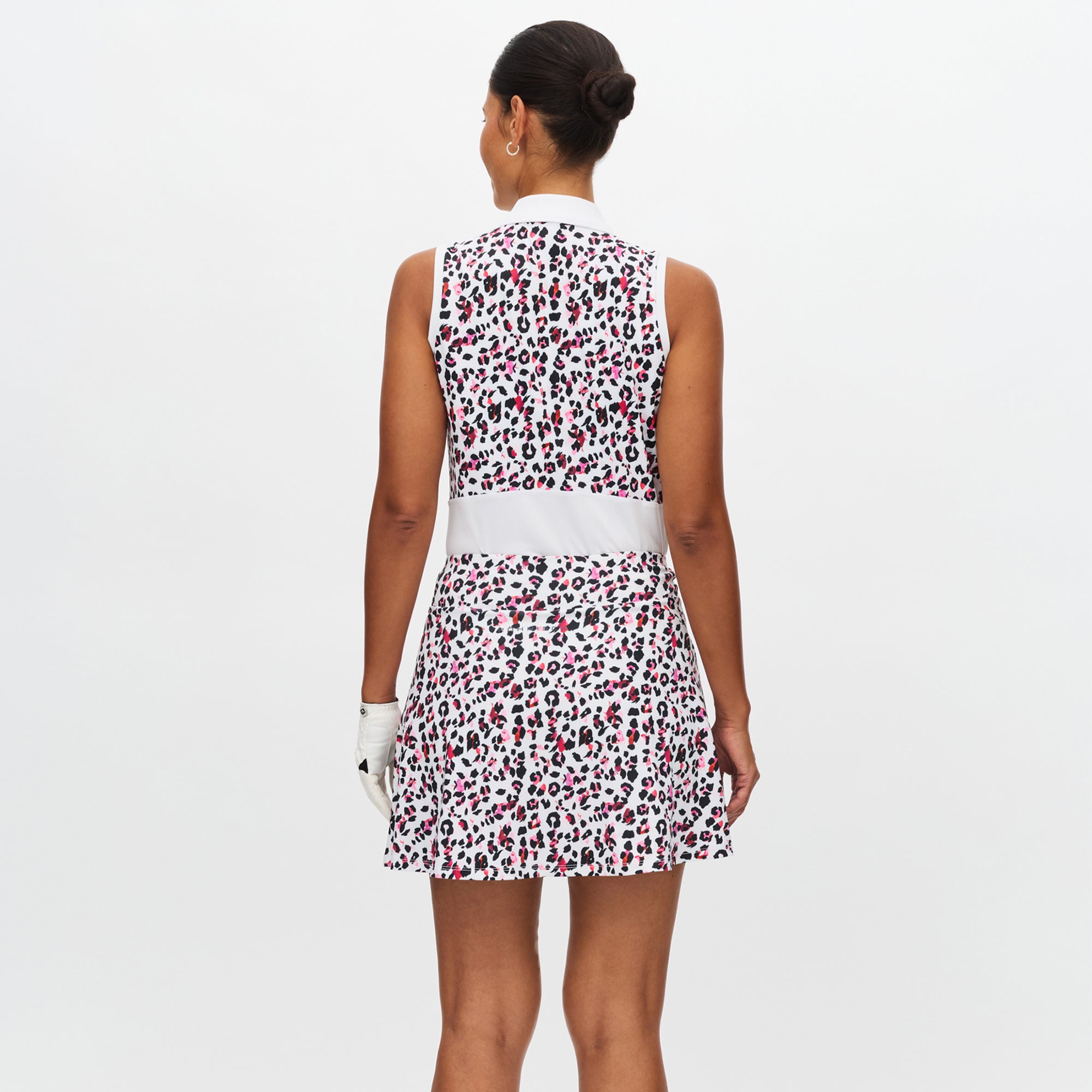 Rohnisch Luna Ladies Long Golf Skort Leo Pink/Beet