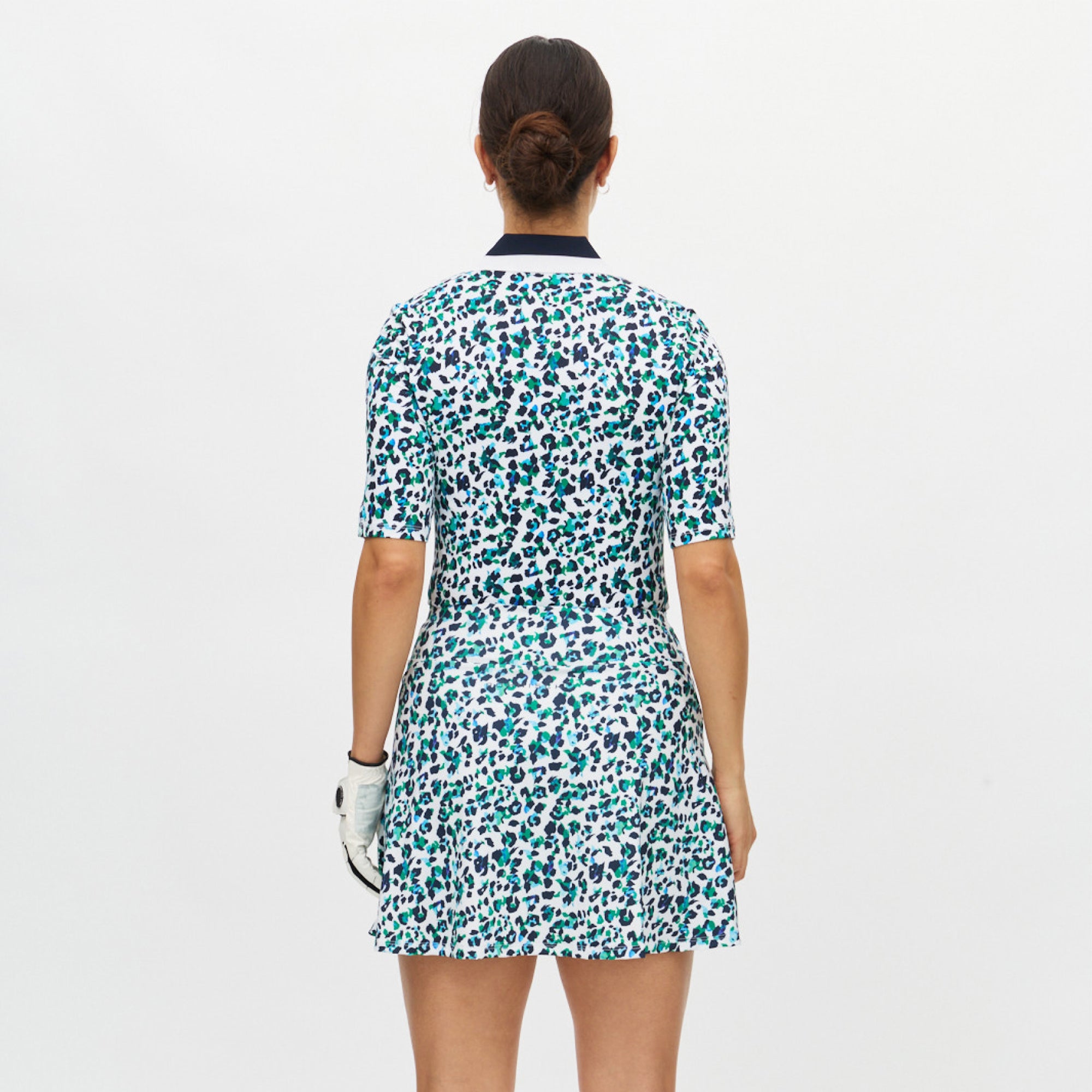 Rohnisch Luna Ladies Long Golf Skort Leo Blue/Green