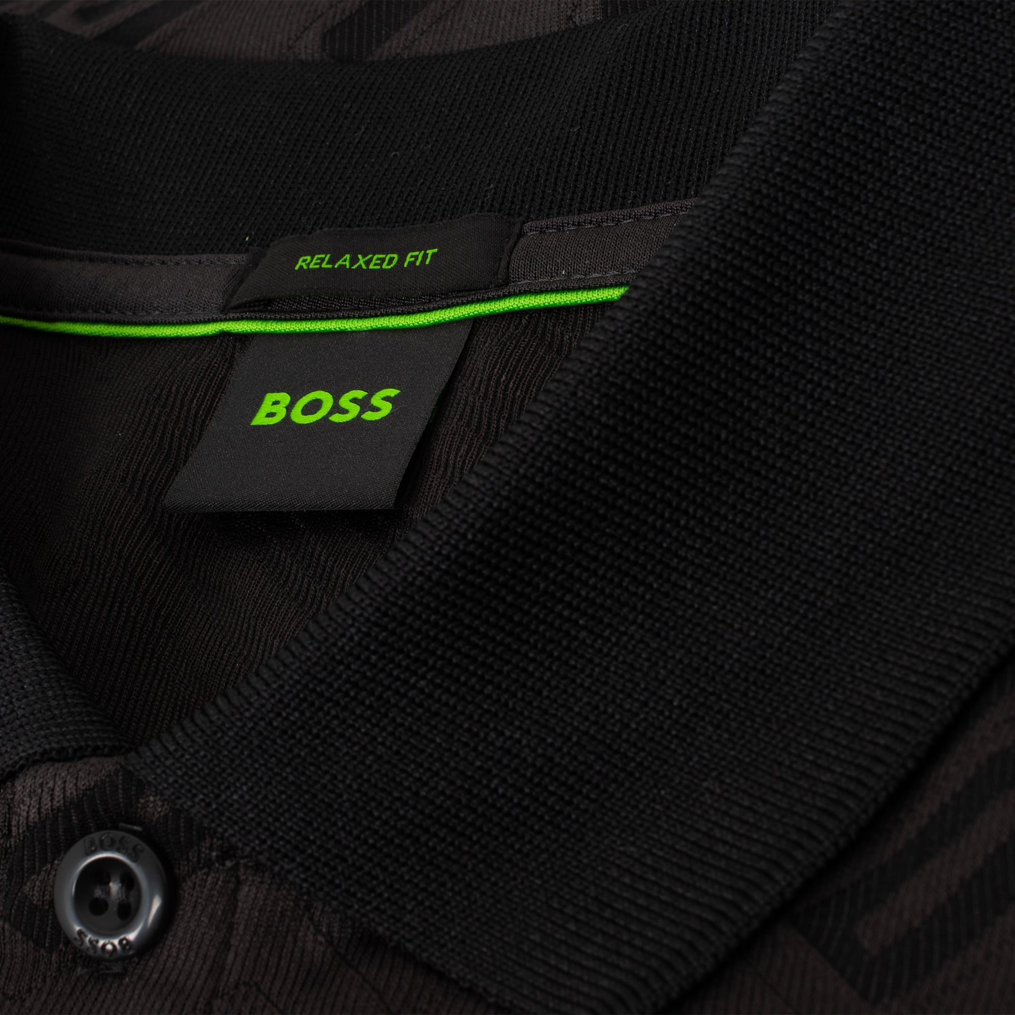 Boss Pirax Polo Shirt Charcoal