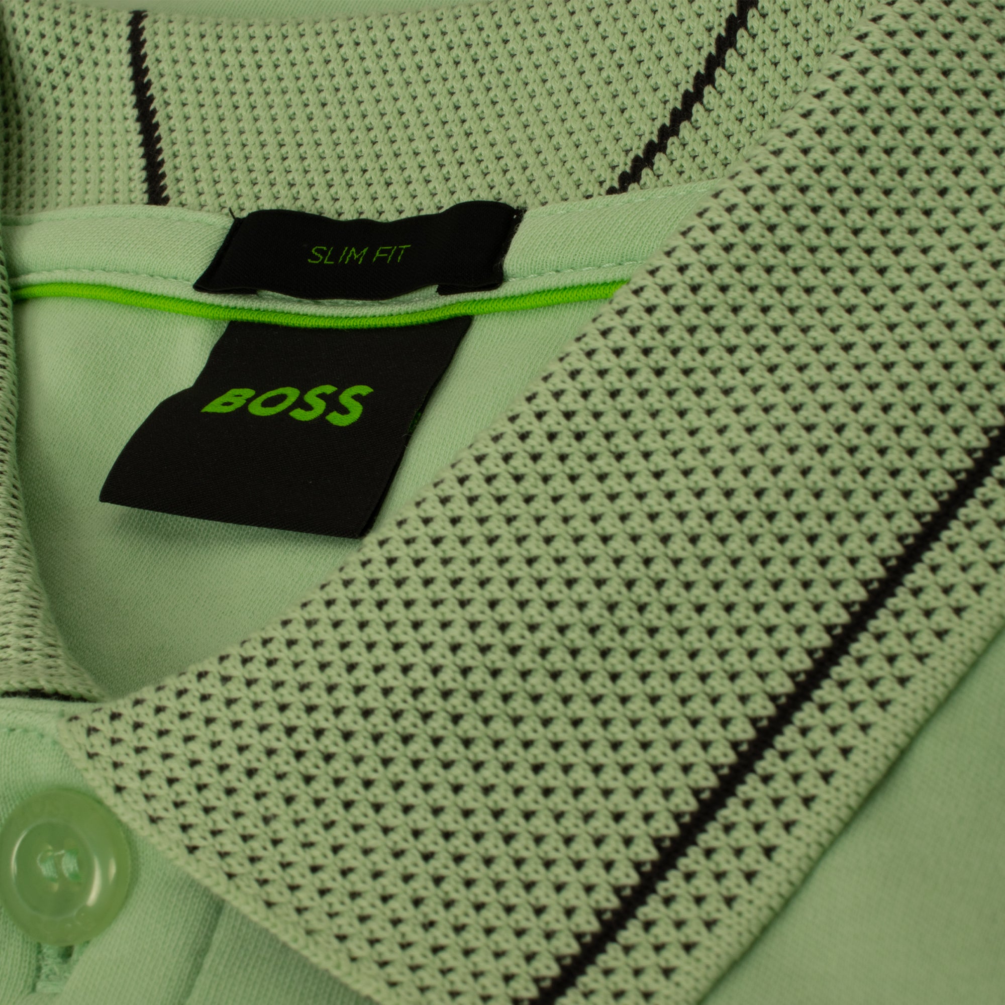 Boss Paule 1 Polo Shirt Open Green