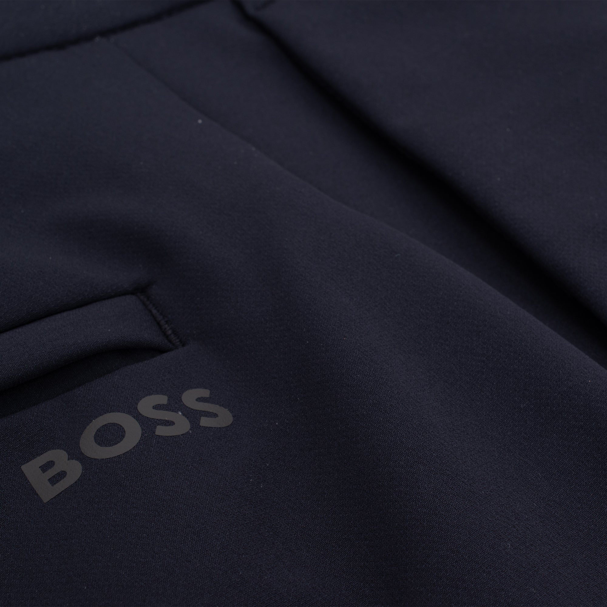 Boss S_Commuter Slim Fit Four Way Stretch Mens Shorts Navy