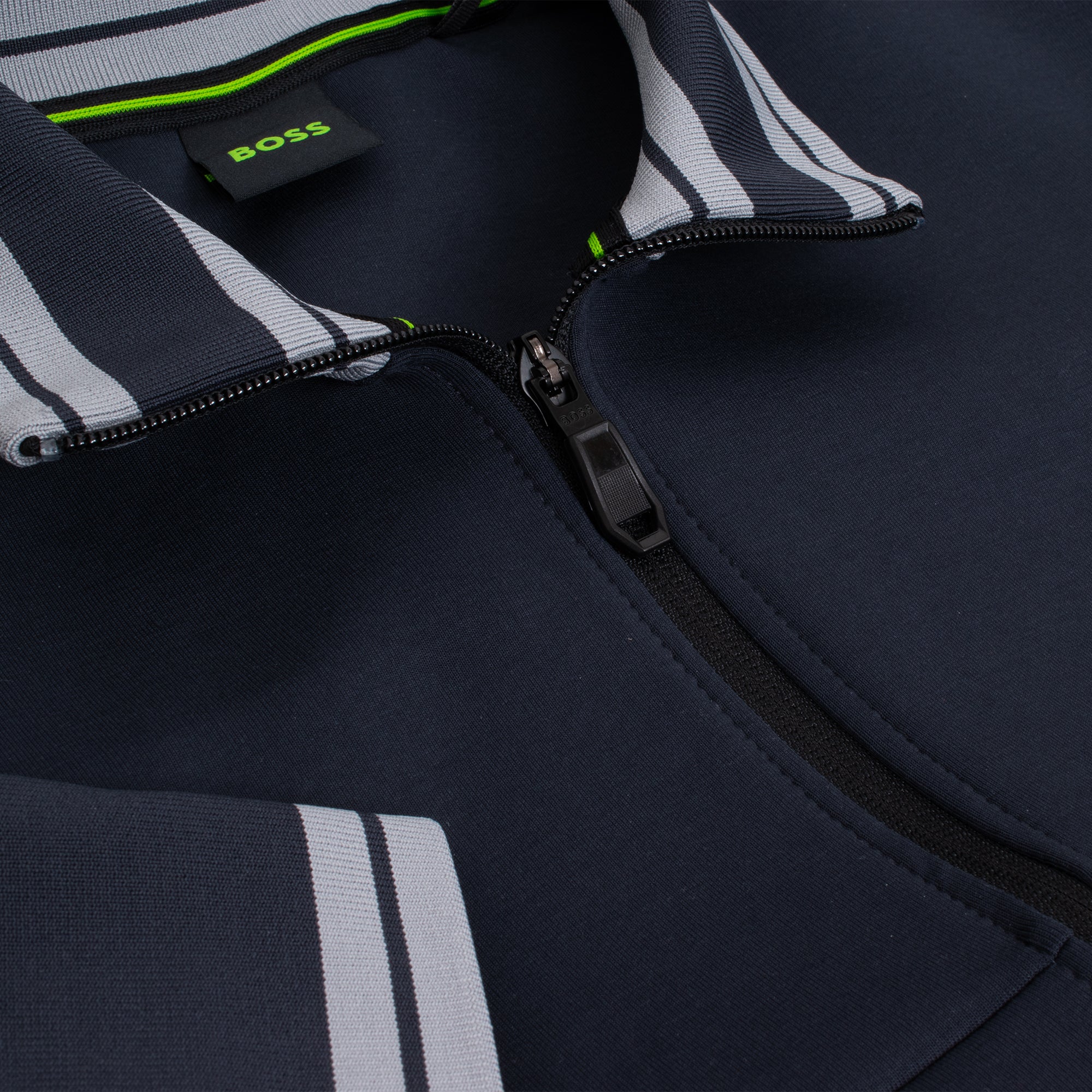 Boss FZ Zone Full Zip Mens Sweatshirt Dark Blue