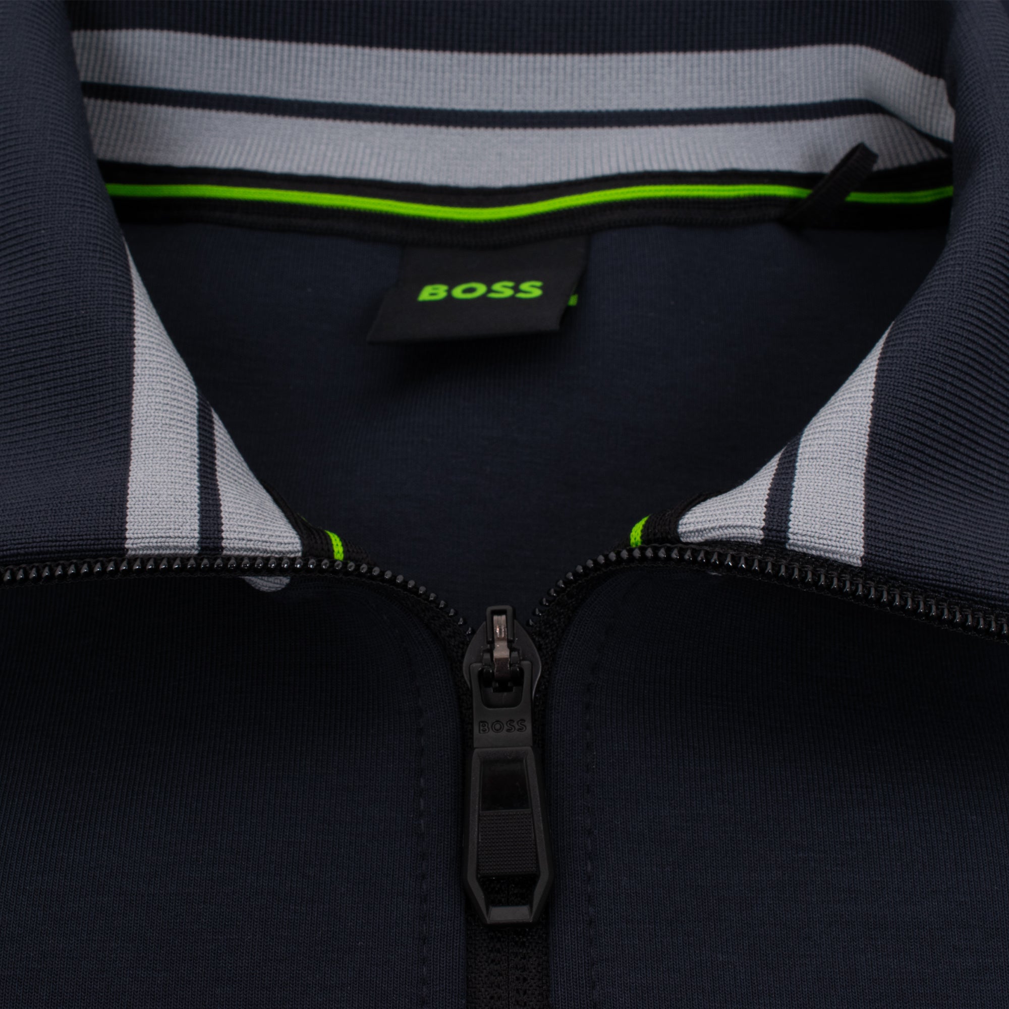 Boss FZ Zone Full Zip Mens Sweatshirt Dark Blue