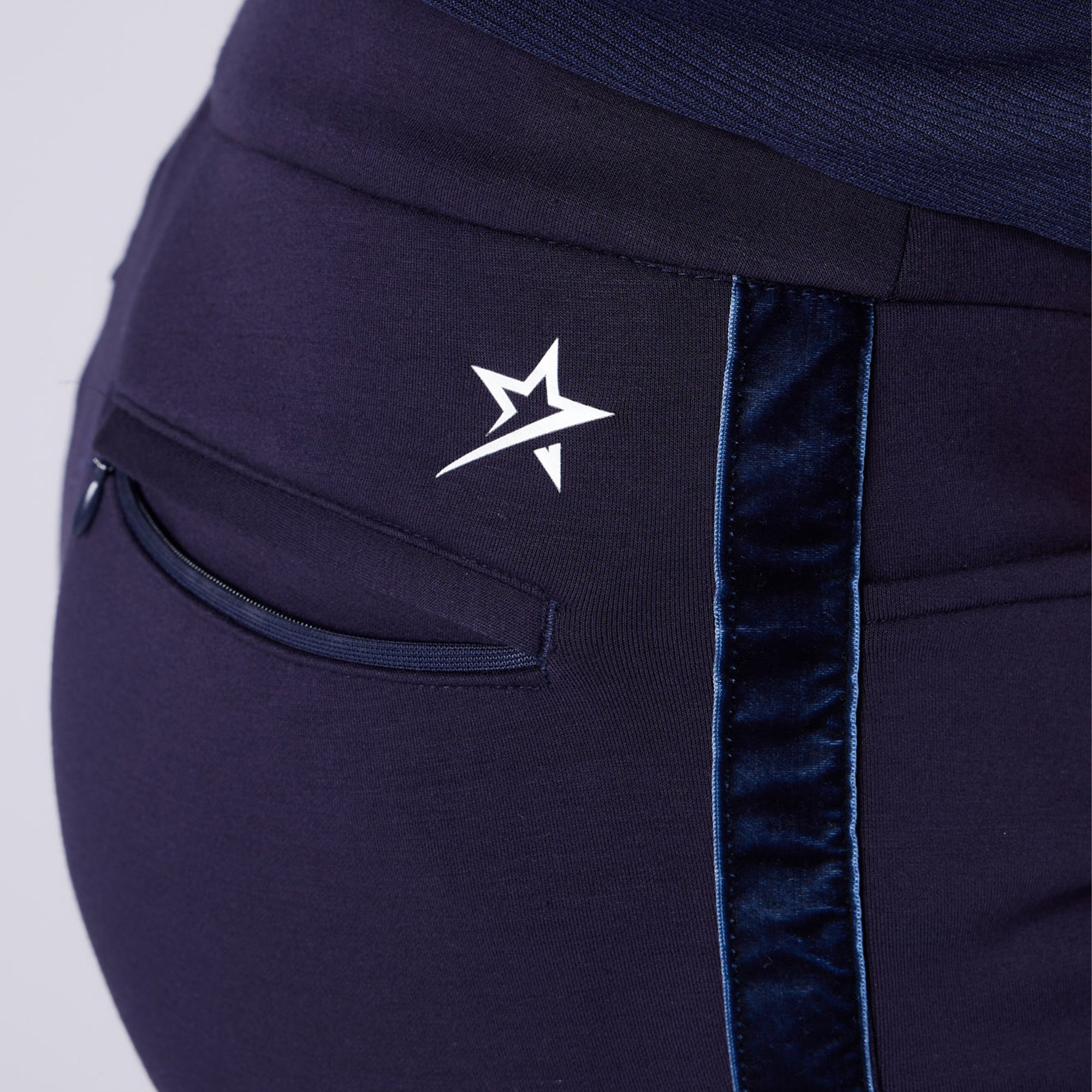 Swing Out Sister Amber Thermal Pull On Ladies Golf Trousers True Navy 33 Inch