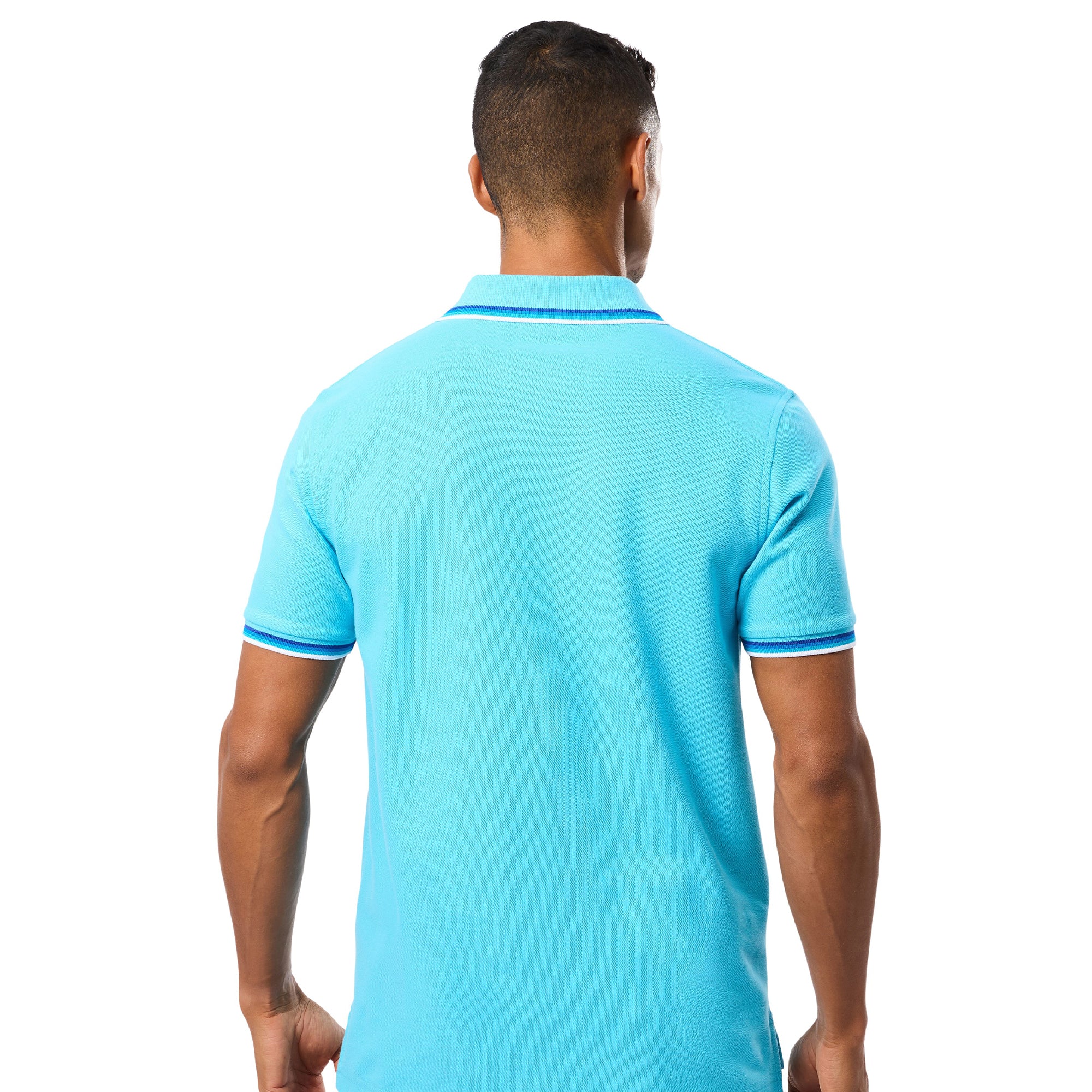 Psycho Bunny Granbury Pique Polo Shirt Aquarius