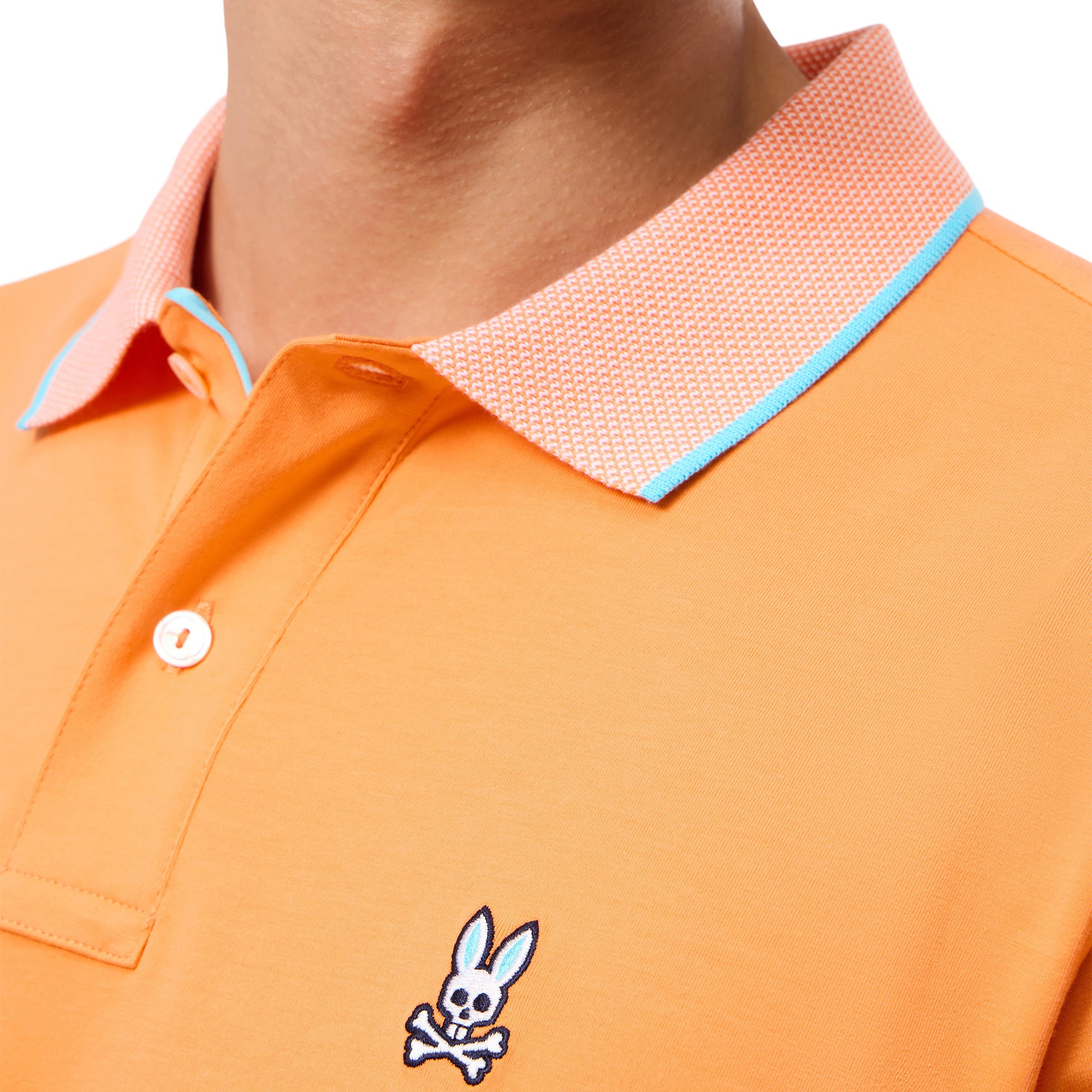 Psycho Bunny Northlake Jersey Polo Shirt Nectarine