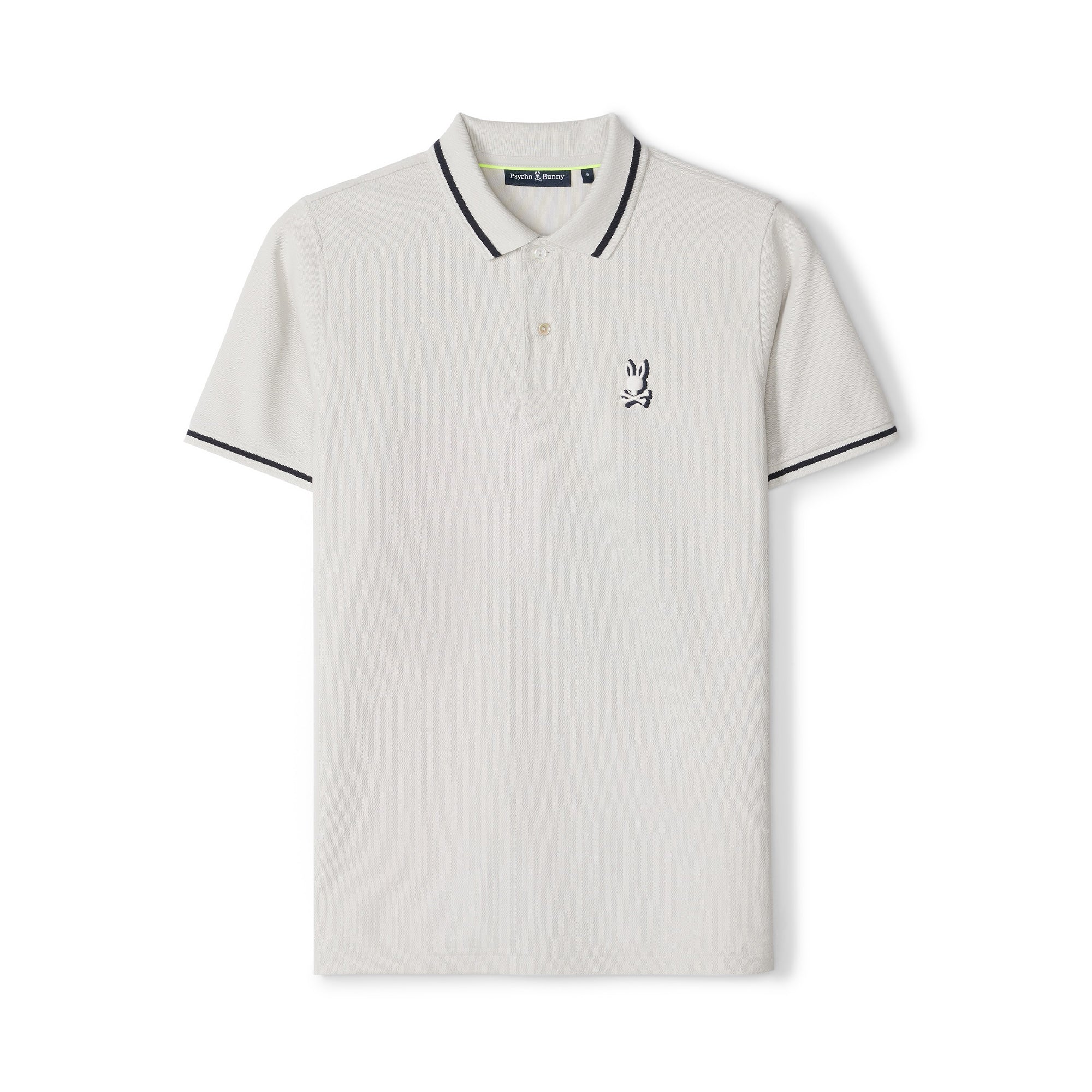 Psycho Bunny Groves Pique Polo Shirt Pearl