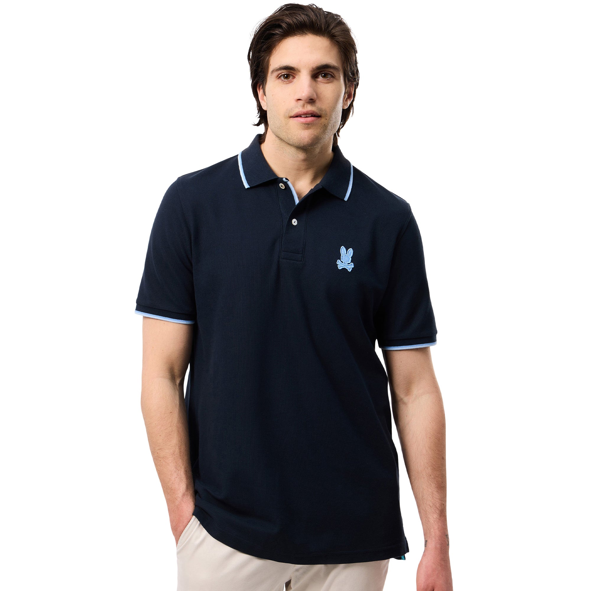 Psycho Bunny Houston Pique Polo Shirt Navy