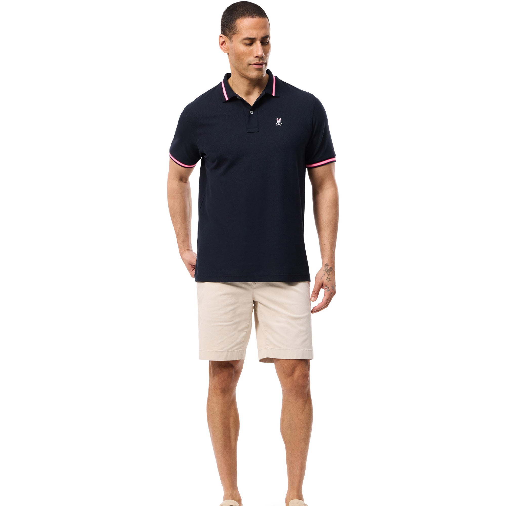 Psycho Bunny Diego Chino Shorts Natural Linen