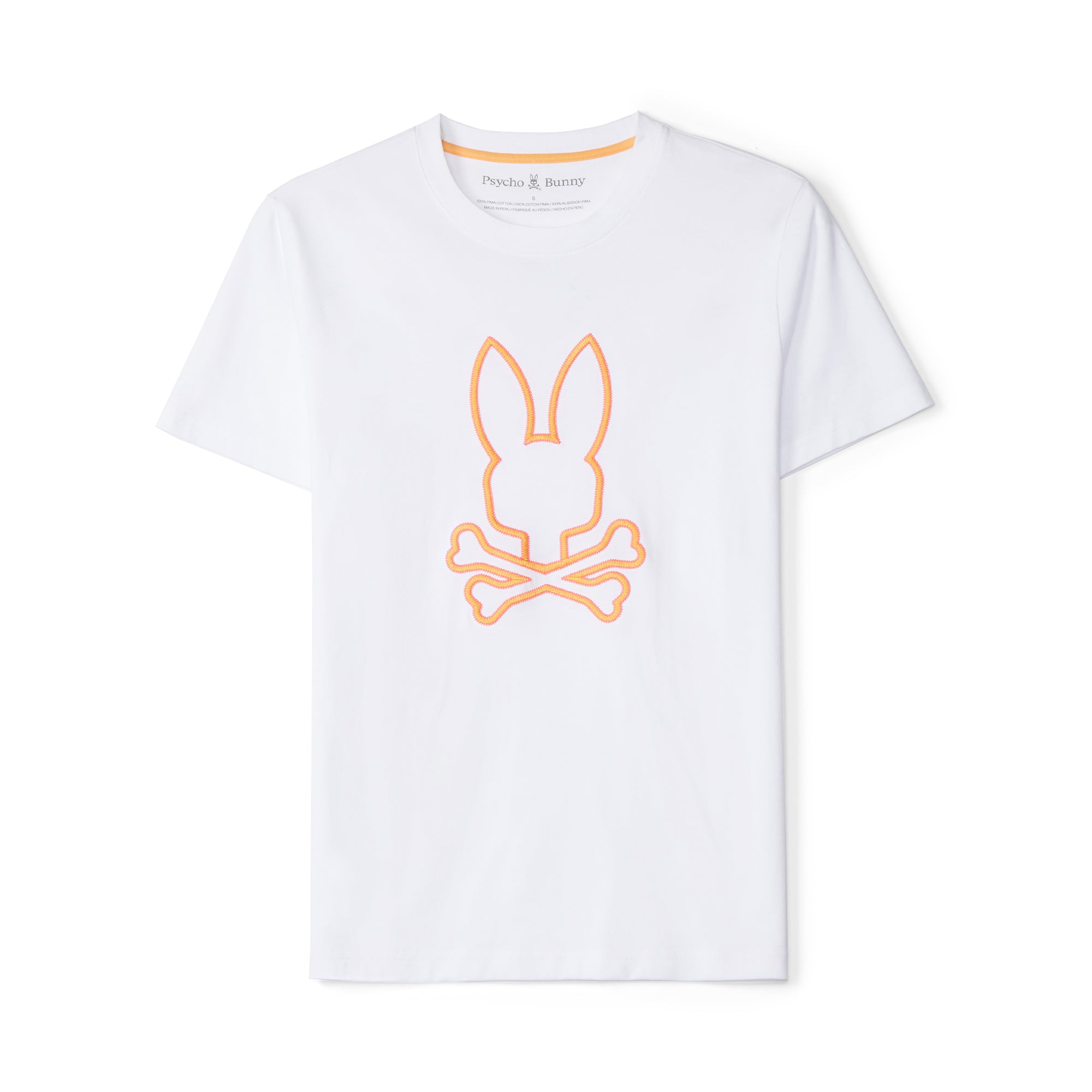 Psycho Bunny Floyd Graphic Tee White