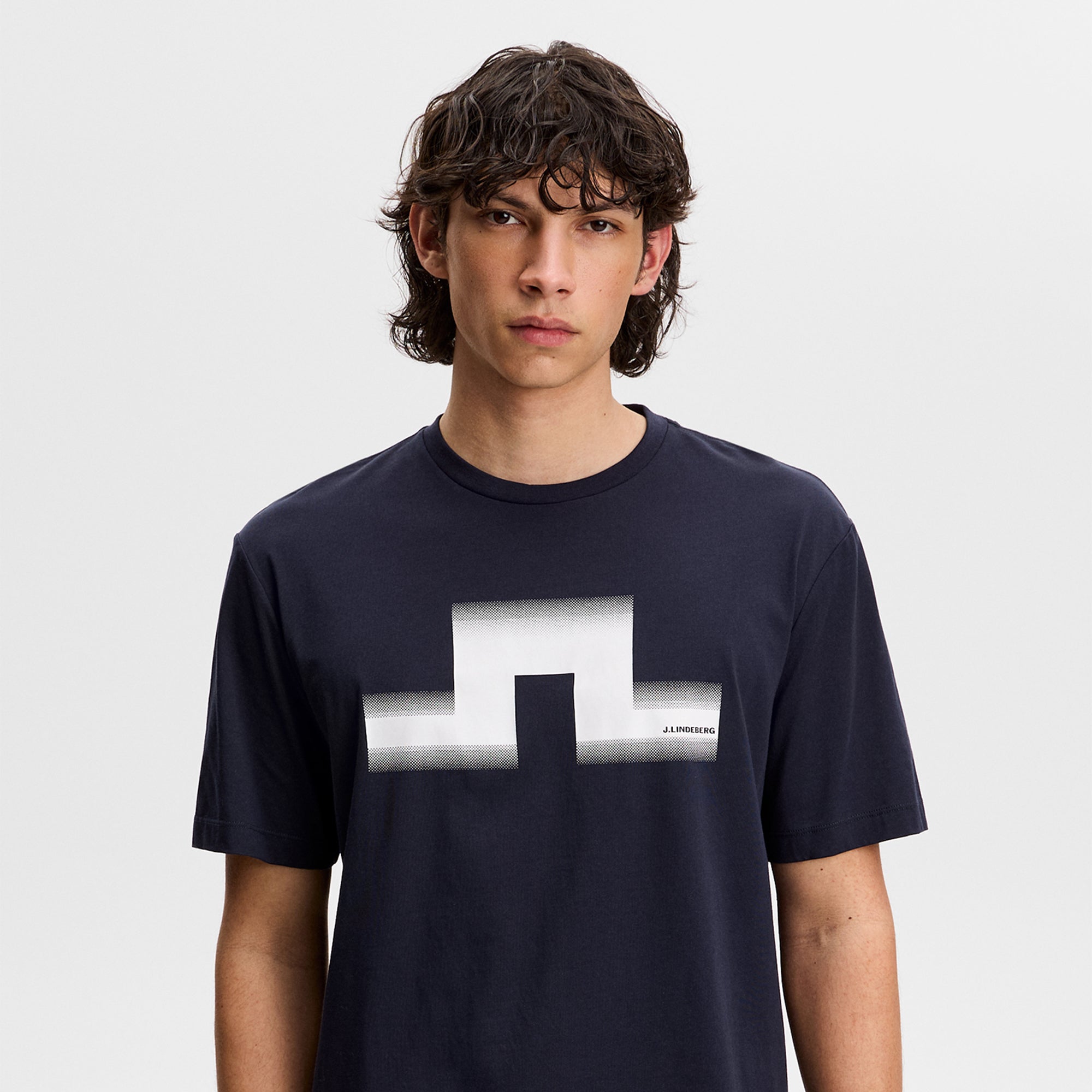 J Lindeberg Alpha Graphic T-Shirt Navy