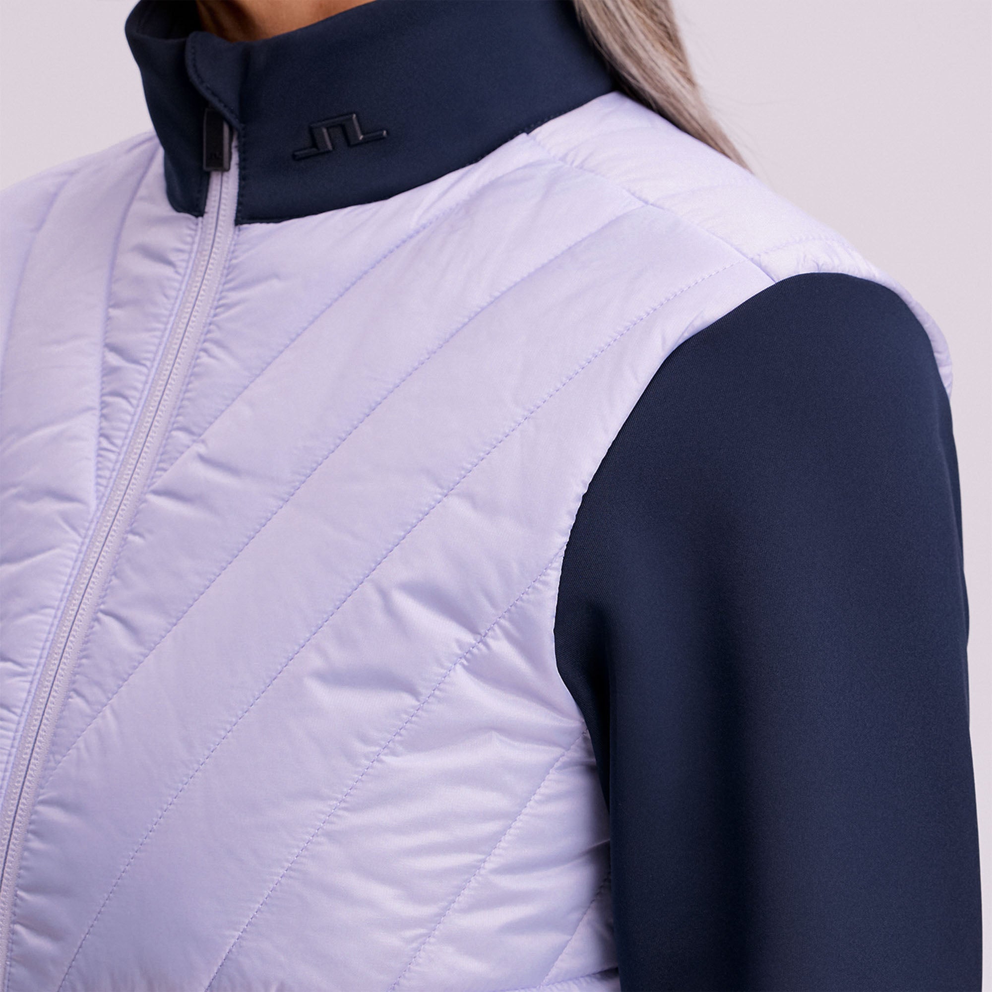 J Lindeberg Holma Quilt Hybrid Ladies Golf Jacket Purple Heather
