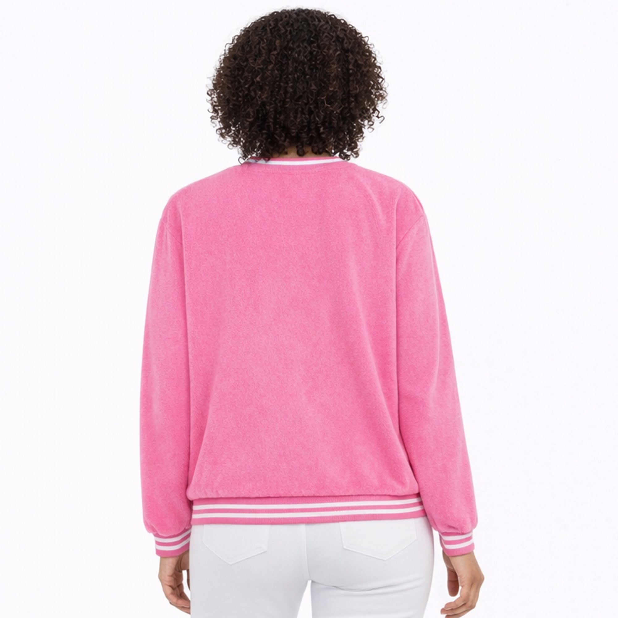 Swing Out Sister Elio Icon Ladies Golf Sweater Super Pink