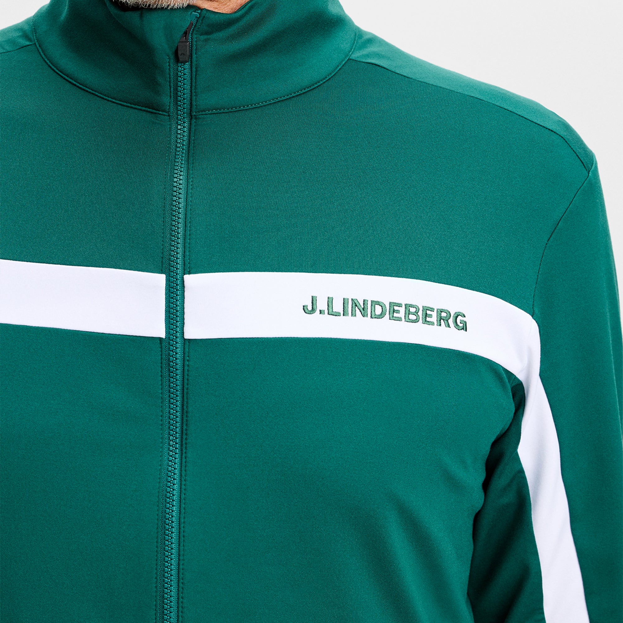 J Lindeberg Jarvis Mens Golf Mid Layer Forest Biome