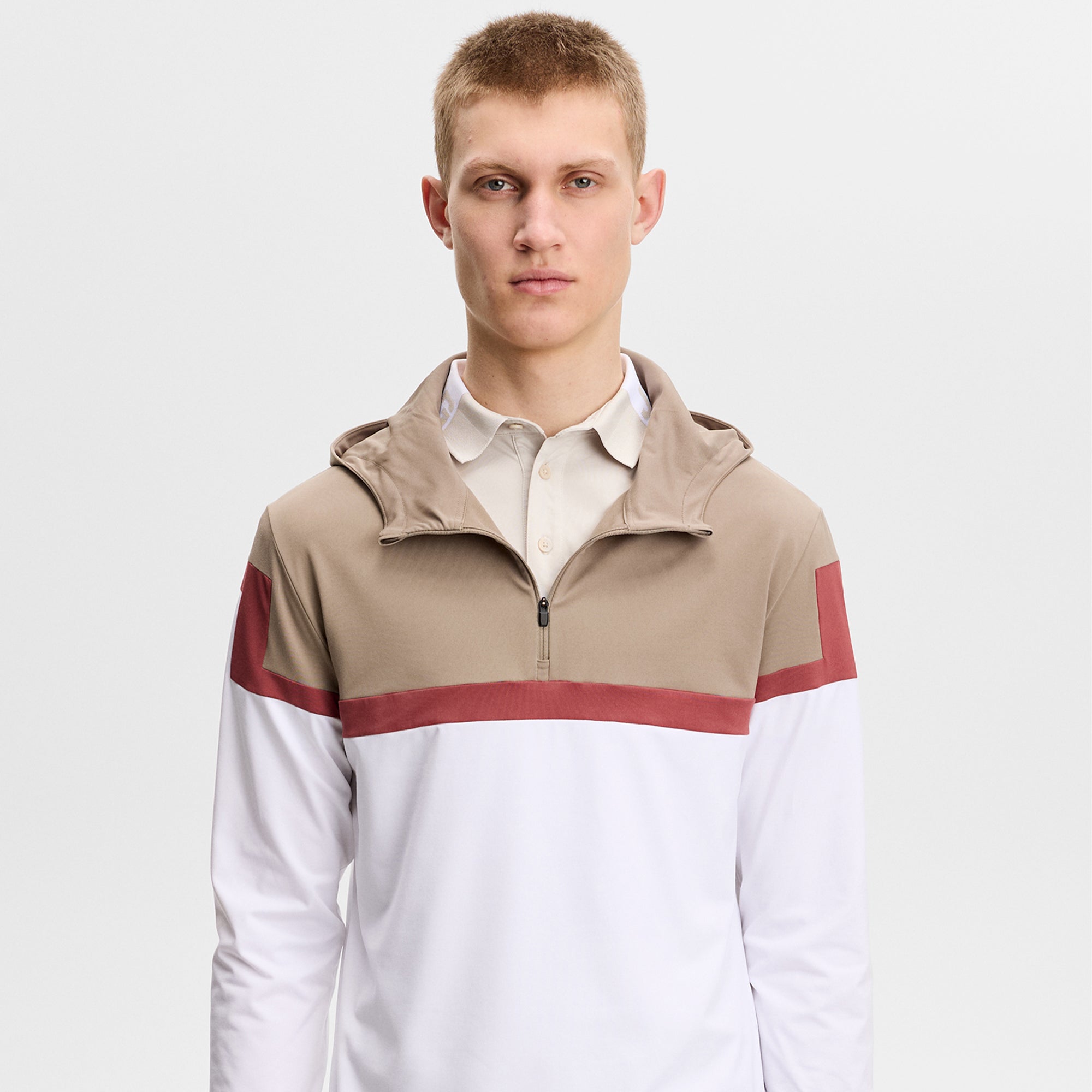 J Lindeberg Sole Mens Golf Hoodie Brindle