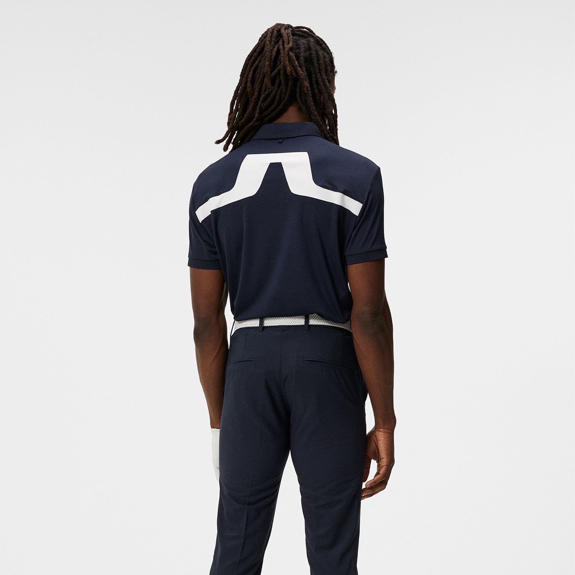 J Lindeberg KV Regular Fit Mens Golf Polo Shirt Navy