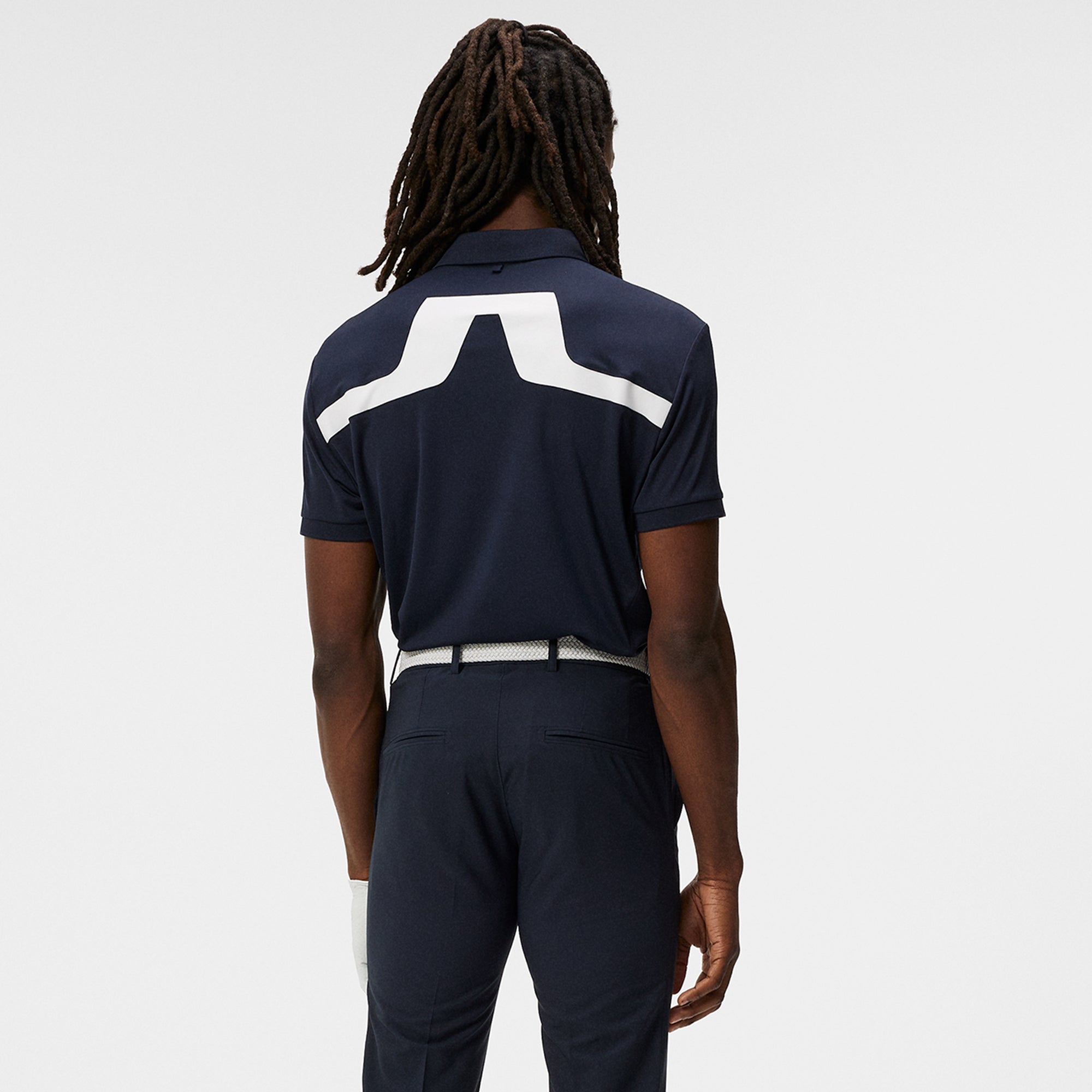 J Lindeberg KV Regular Fit Mens Golf Polo Shirt Navy