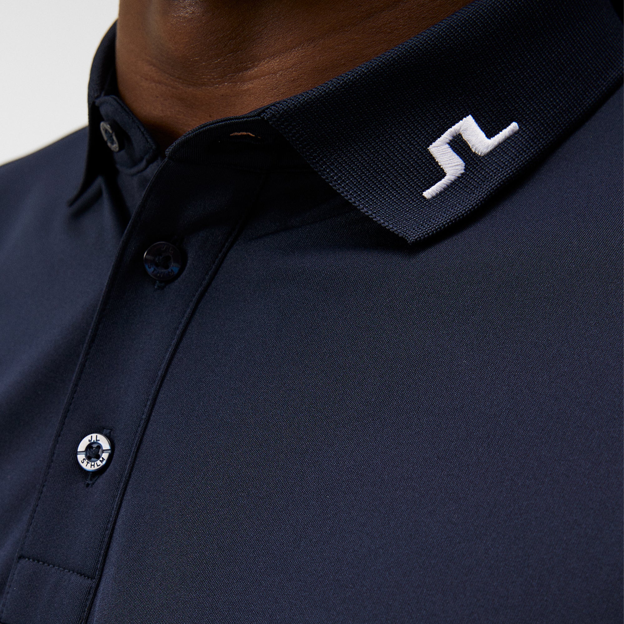 J Lindeberg KV Regular Fit Mens Golf Polo Shirt Navy