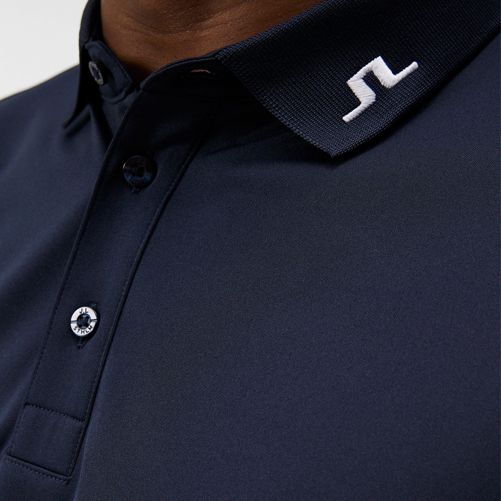 J Lindeberg KV Regular Fit Mens Golf Polo Shirt Navy