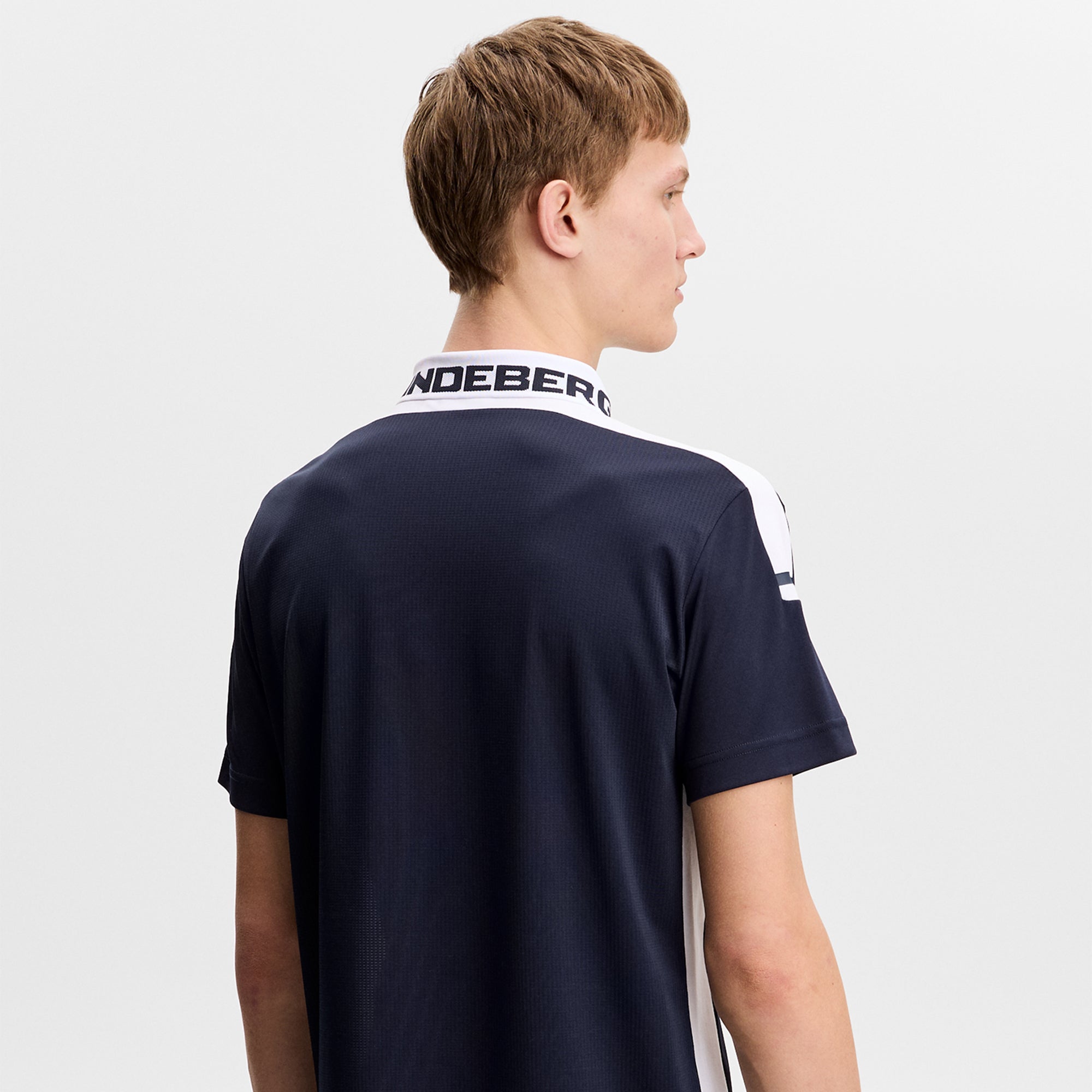J Lindeberg Bo Mens Golf Polo Shirt Navy