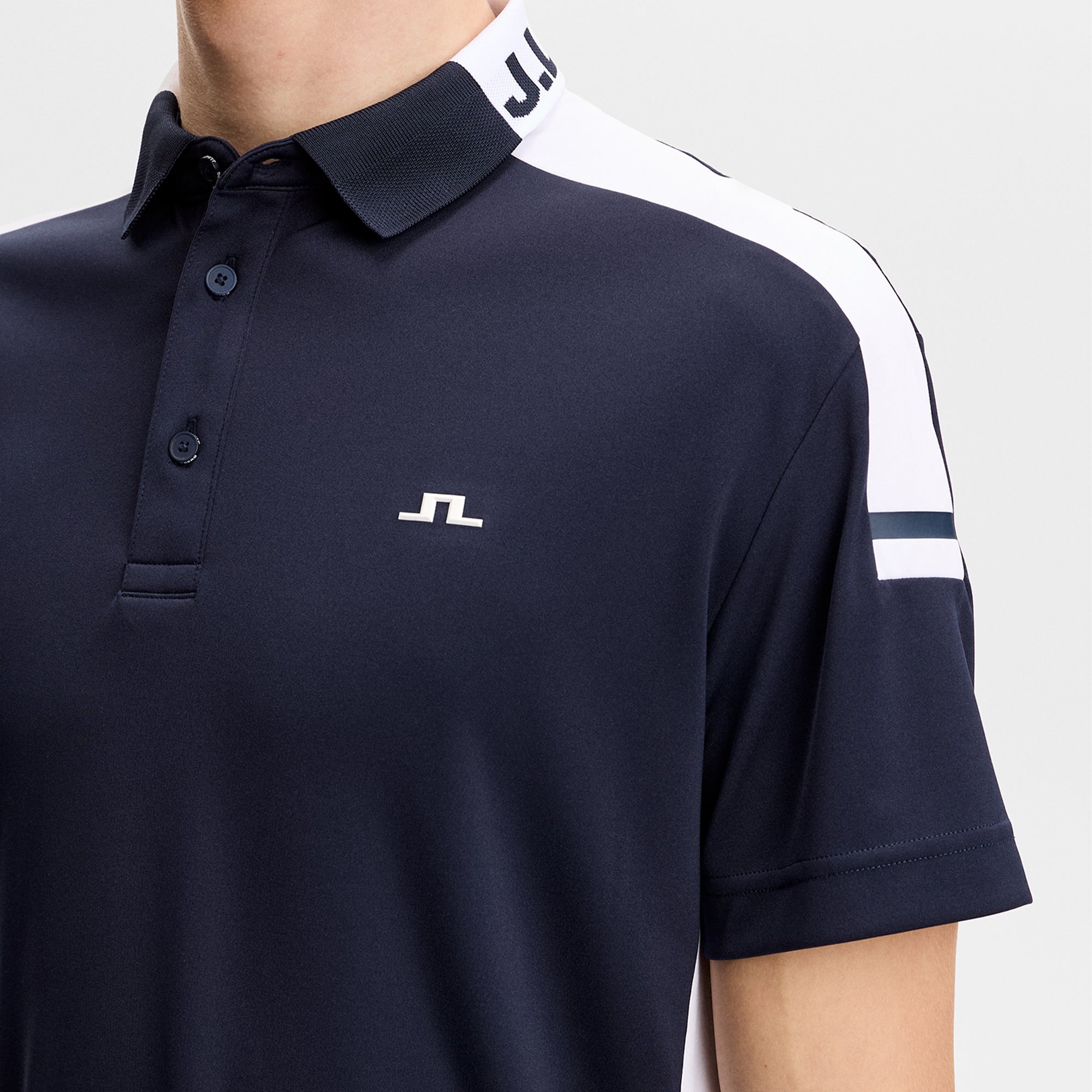 J Lindeberg Bo Mens Golf Polo Shirt Navy