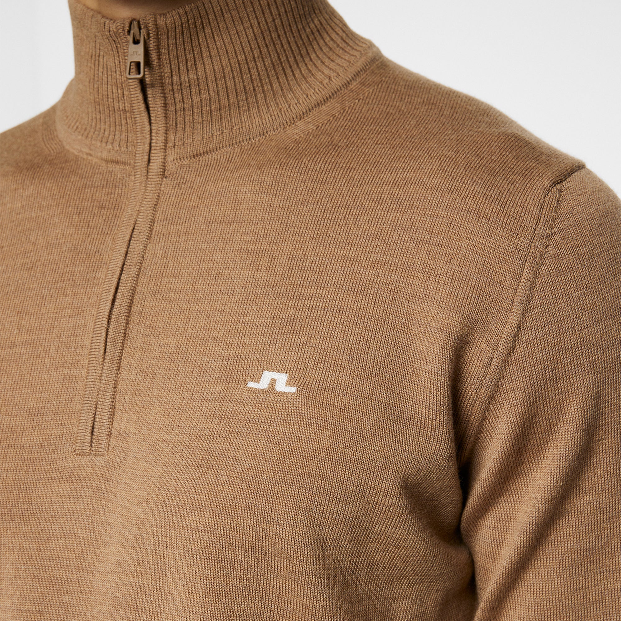 J Lindeberg Kian Tour Merino Mens Sweater Tigers Eye