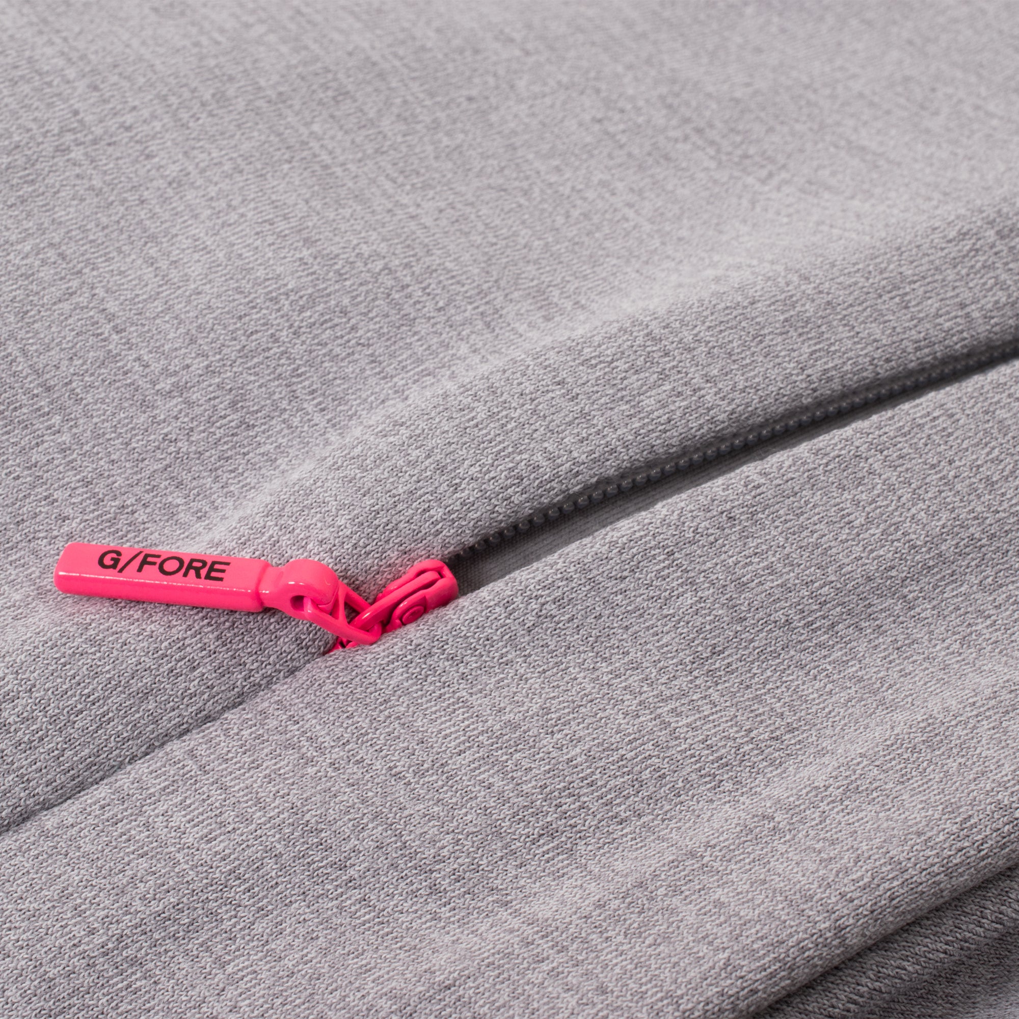 G/FORE Lightweight French Terry Mens Golf Hoodie Light Heather Grey