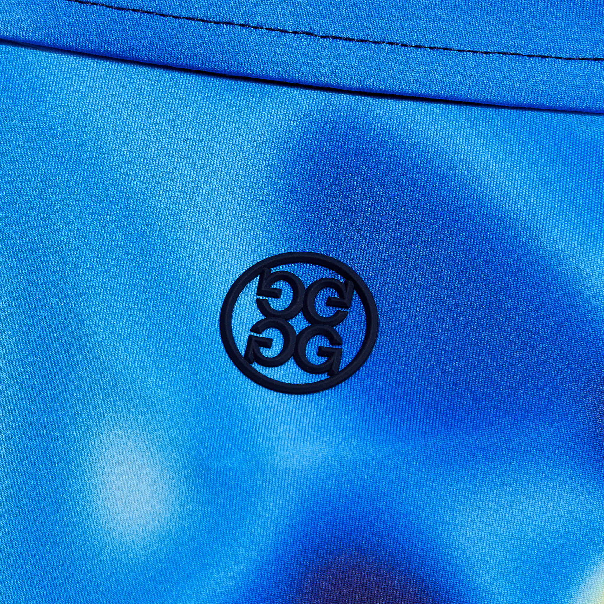 G/FORE Bokeh Blur Tech Jersey Mens Golf Polo Shirt Blue Multi