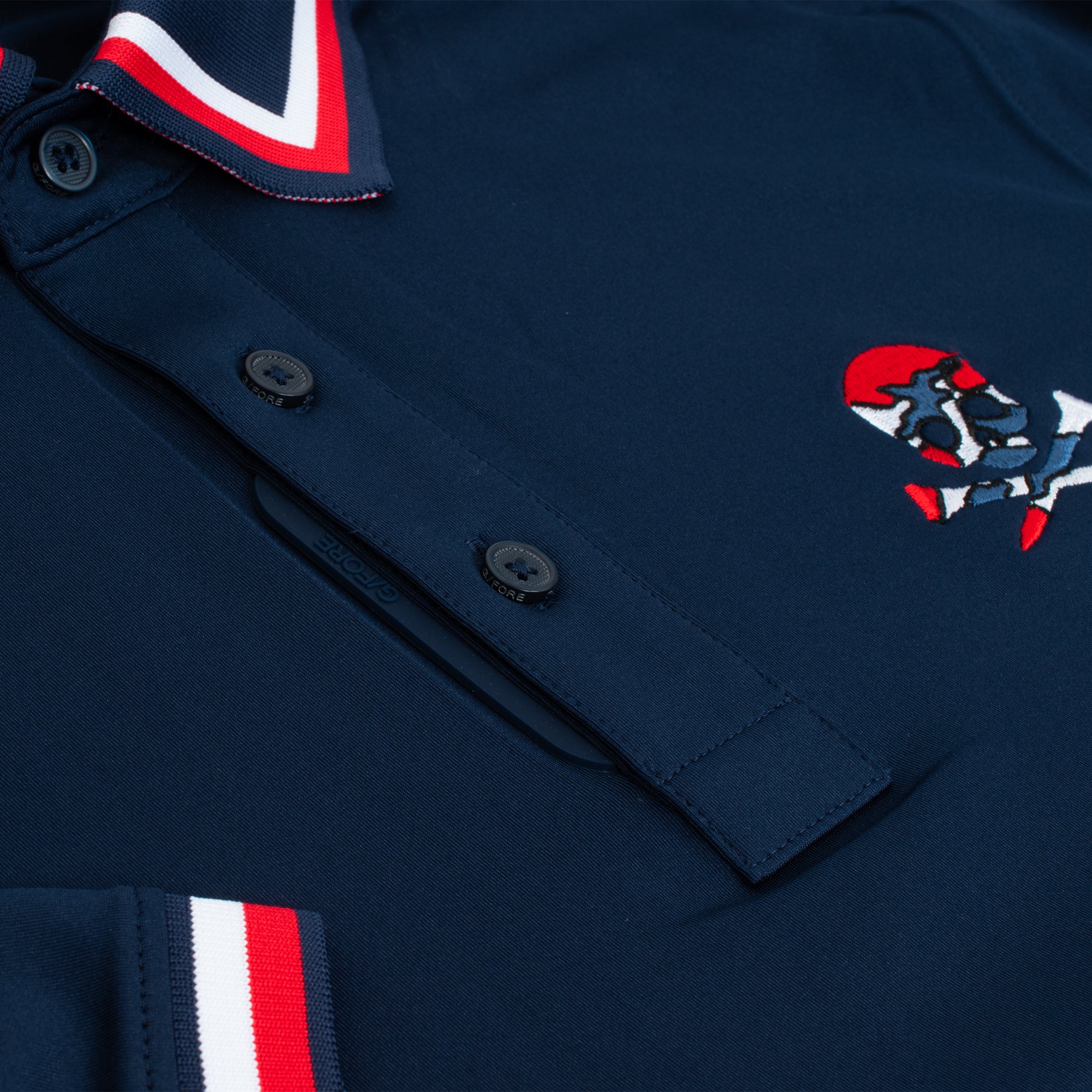 G/FORE G-TAB Essential Tech Jersey Banded Mens Polo Shirt Twilight