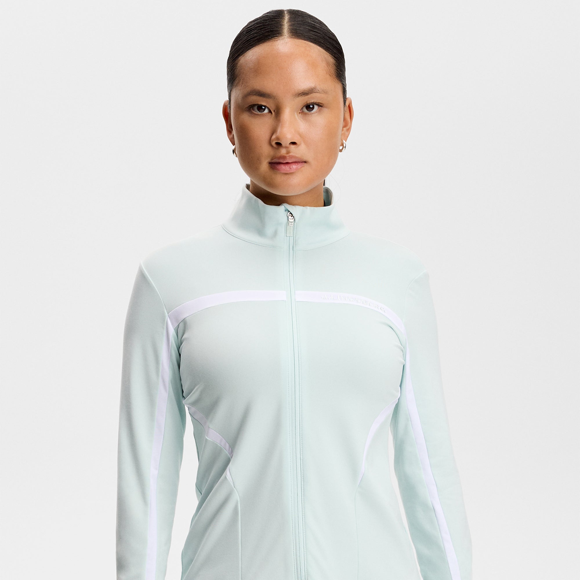 J Lindeberg Janice Ladies Golf Mid Layer Skylight Melange