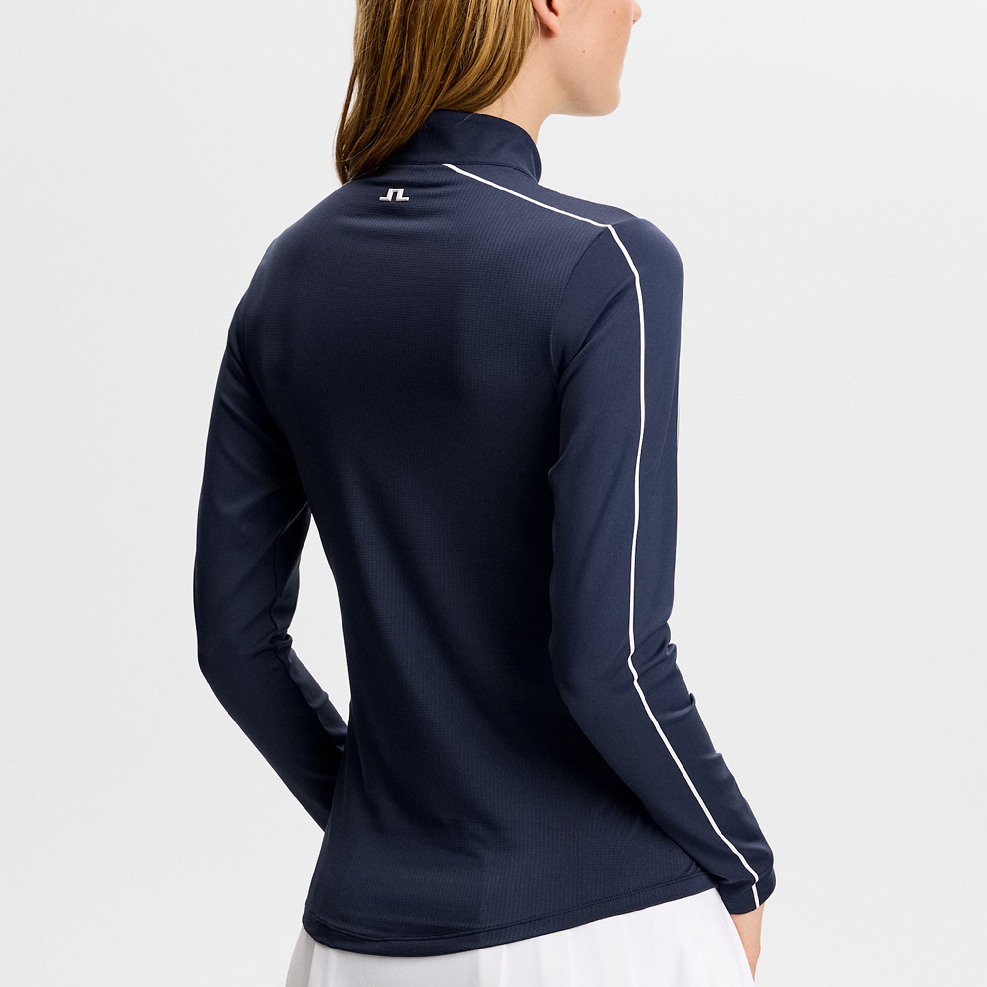 J Lindeberg Adiola Quarter Zip Ladies Golf Mid Layer Navy