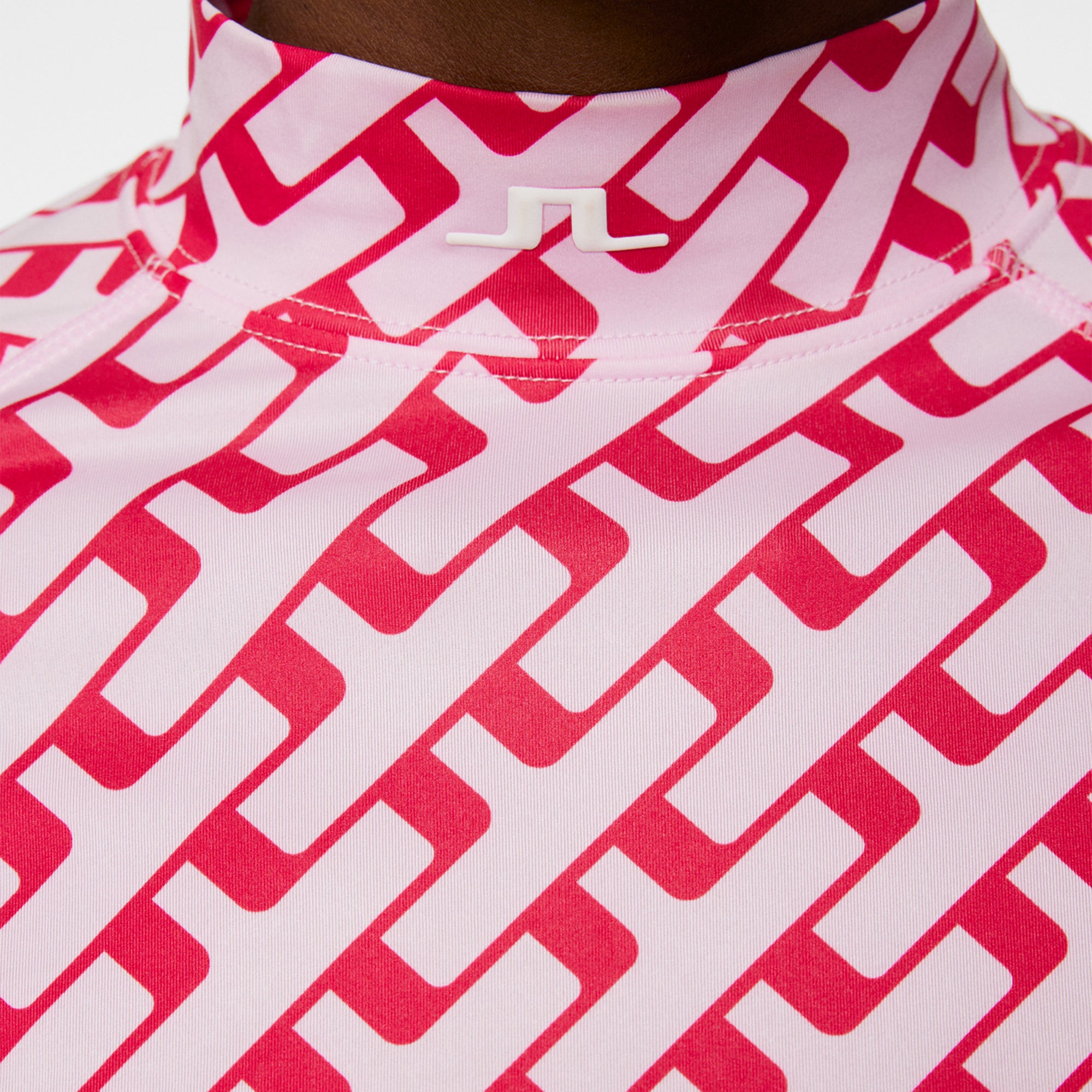 J Lindeberg Ella Print Ladies Compression Base Layer Tour Geo Pink