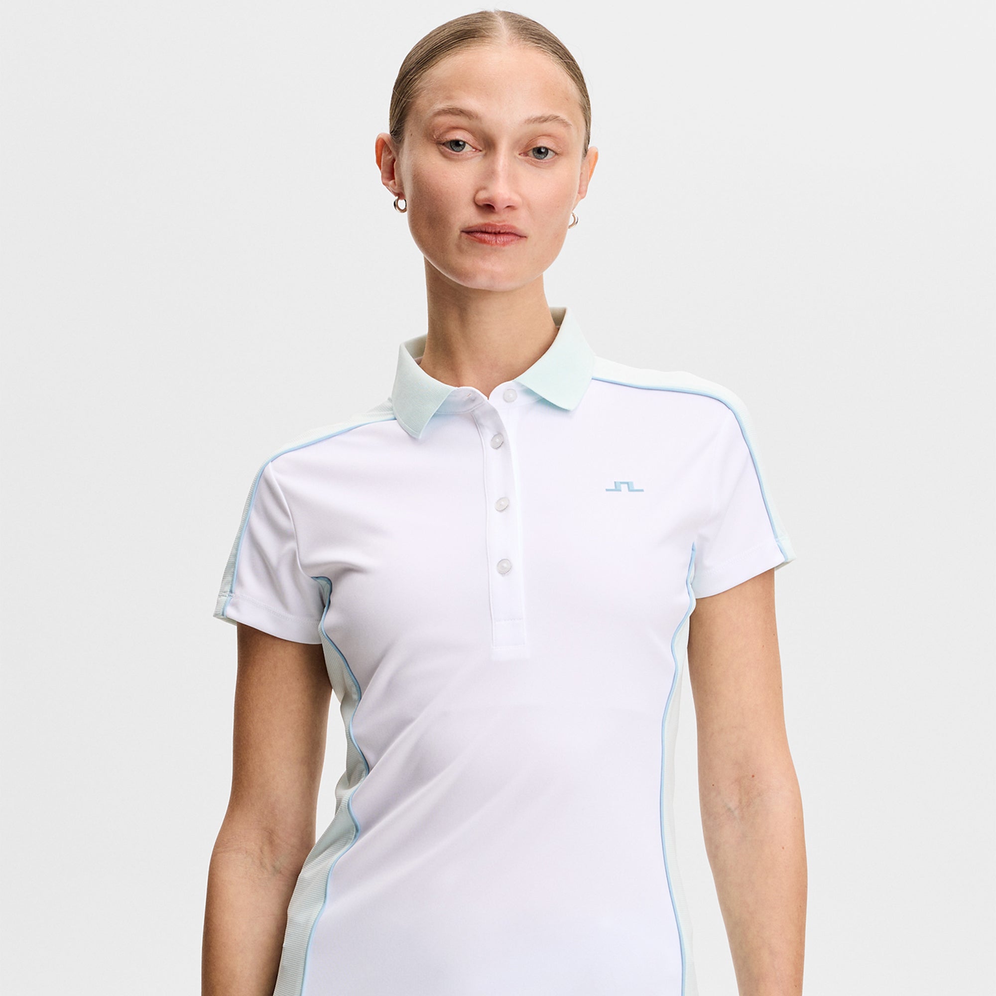 J Lindeberg Demi Ladies Golf Polo Shirt White