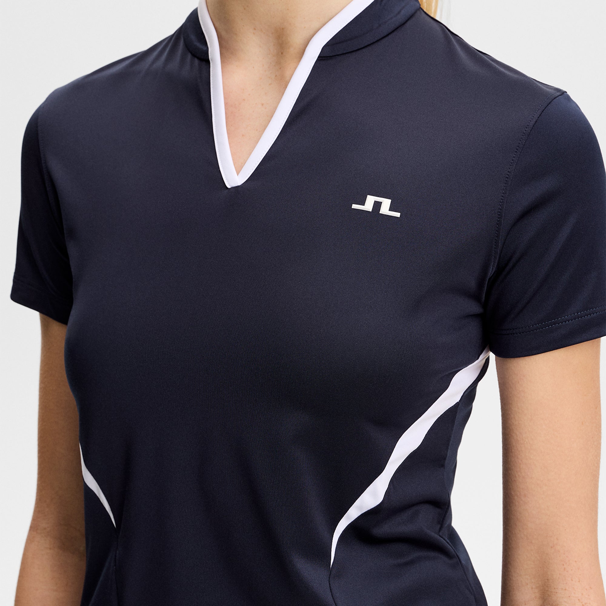 J Lindeberg Katie Ladies Golf Top Navy