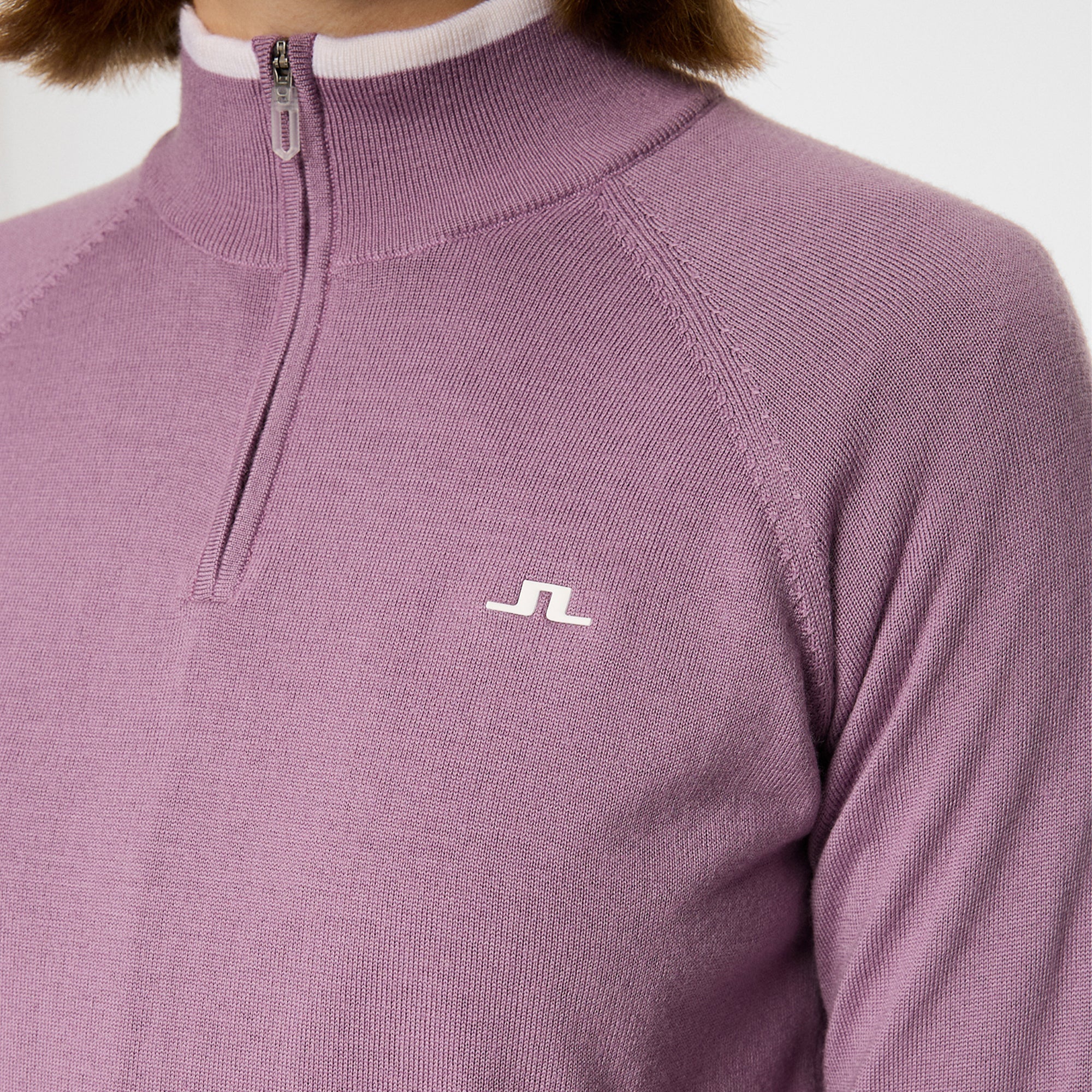 J Lindeberg Ruth Windbreaker Ladies Golf Sweater Very Grape