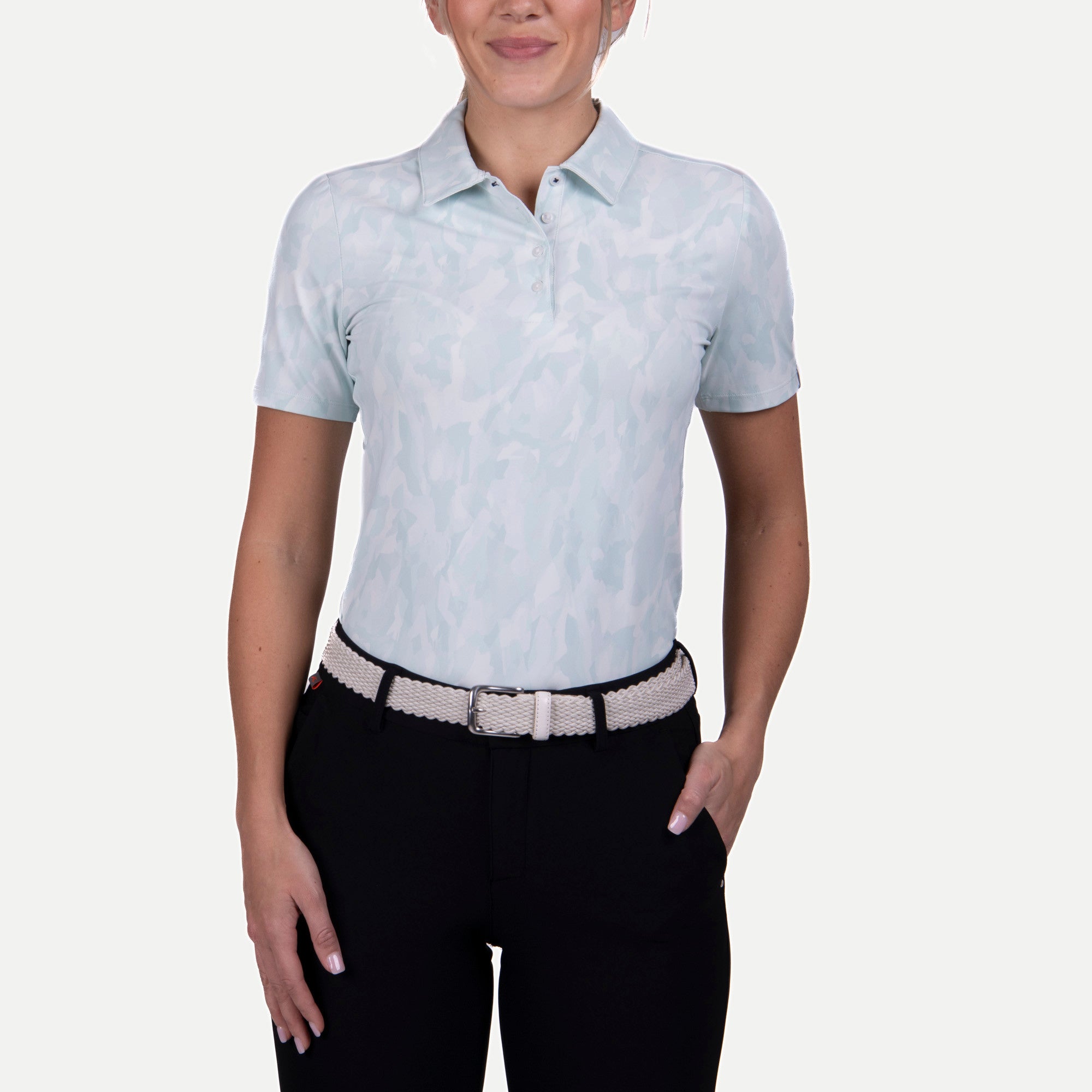 KJUS Enya Printed Ladies Golf Polo Mist