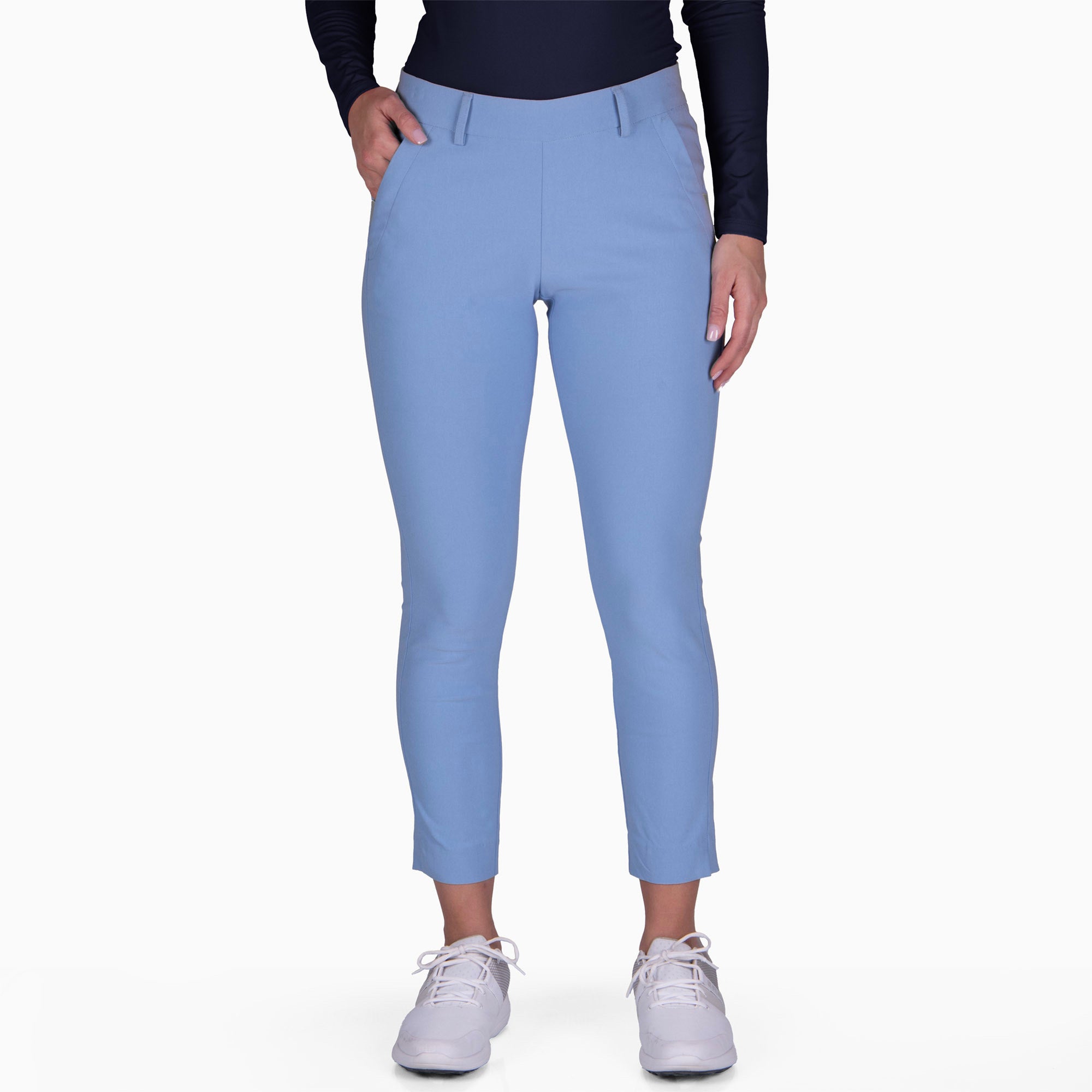KJUS Ikala 7/8 Ladies Golf Treggings Blue Opal