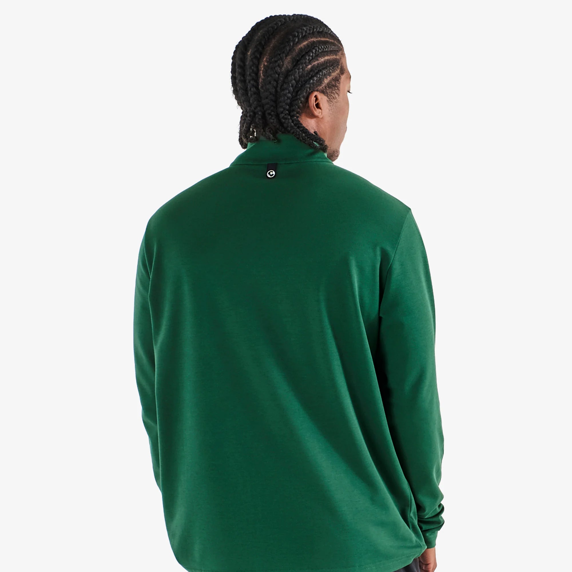 Malbon Golf Icons Flyer Mid Layer Forest
