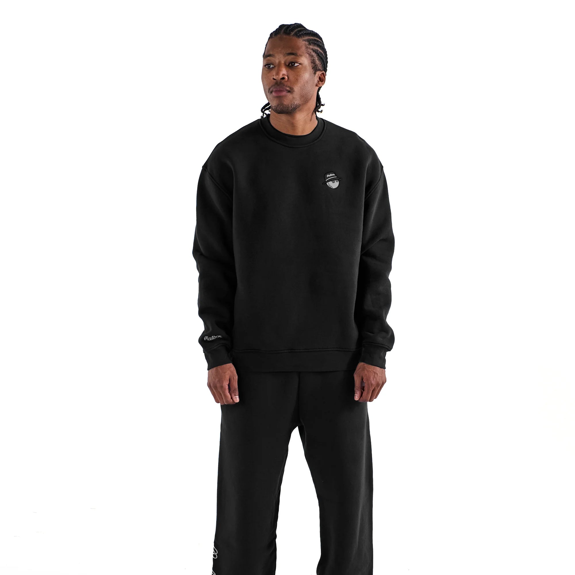 Malbon Golf Icons Range Sweatshirt Black