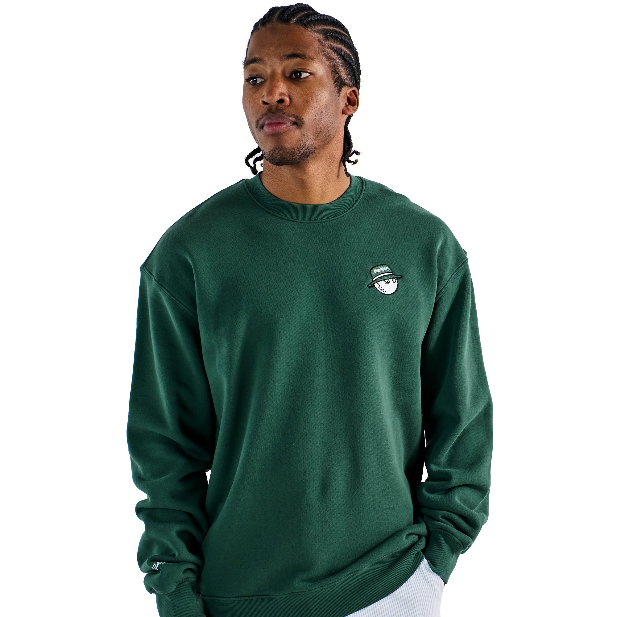 Malbon Golf Icons Range Sweatshirt Forest