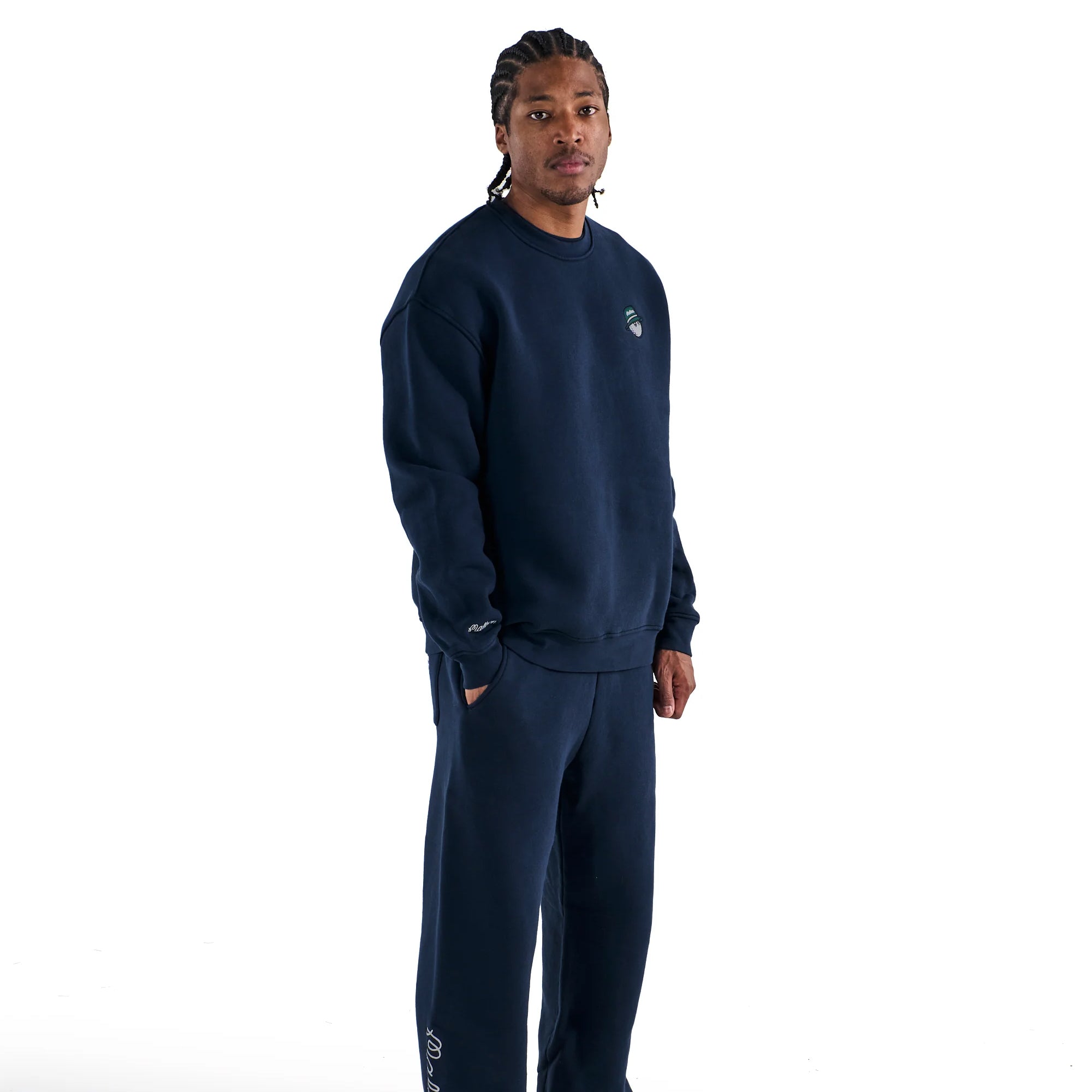 Malbon Golf Icons Range Sweatshirt Navy