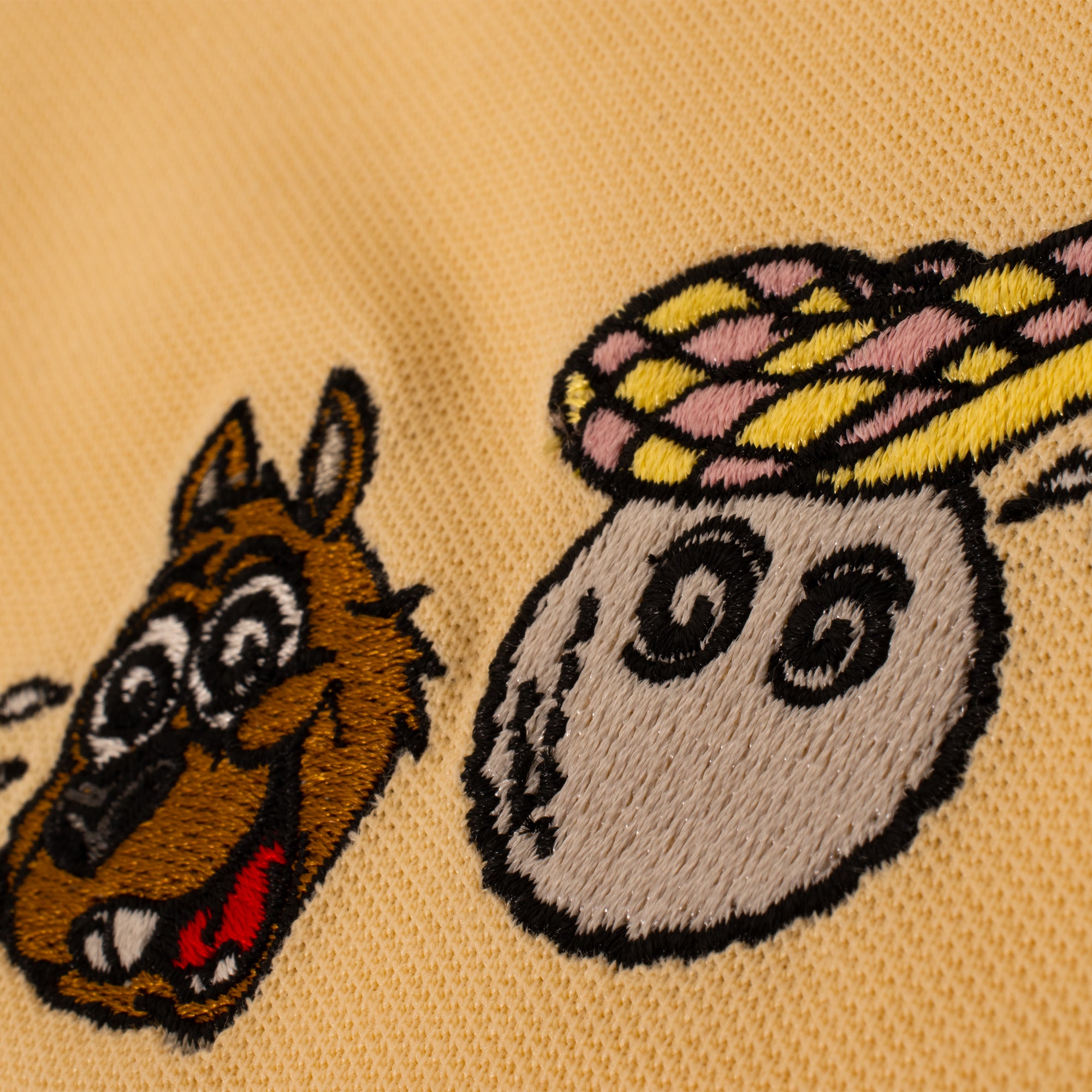 Malbon Two Man Scramble Mens Pique Golf Polo Shirt Light Khaki