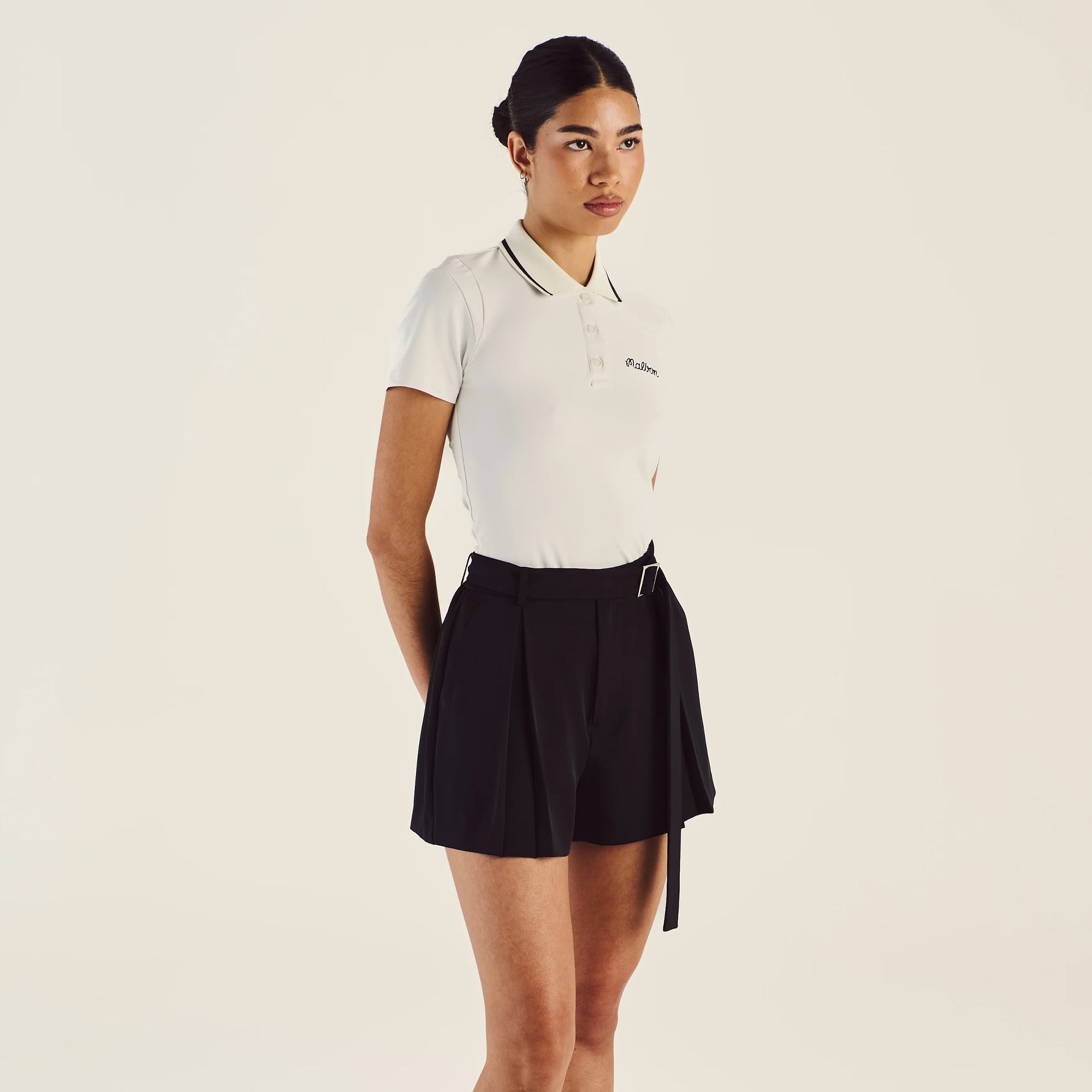 Malbon Golf Womens Icon Paloma Polo White