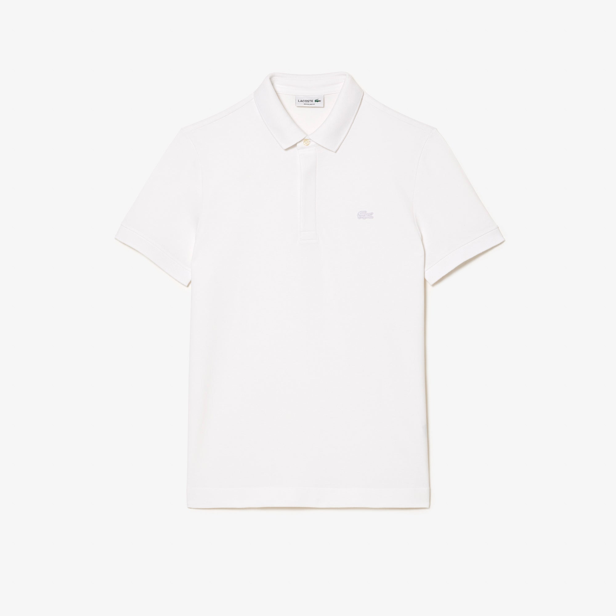 Lacoste Mens Regular Fit Paris Polo Shirt White