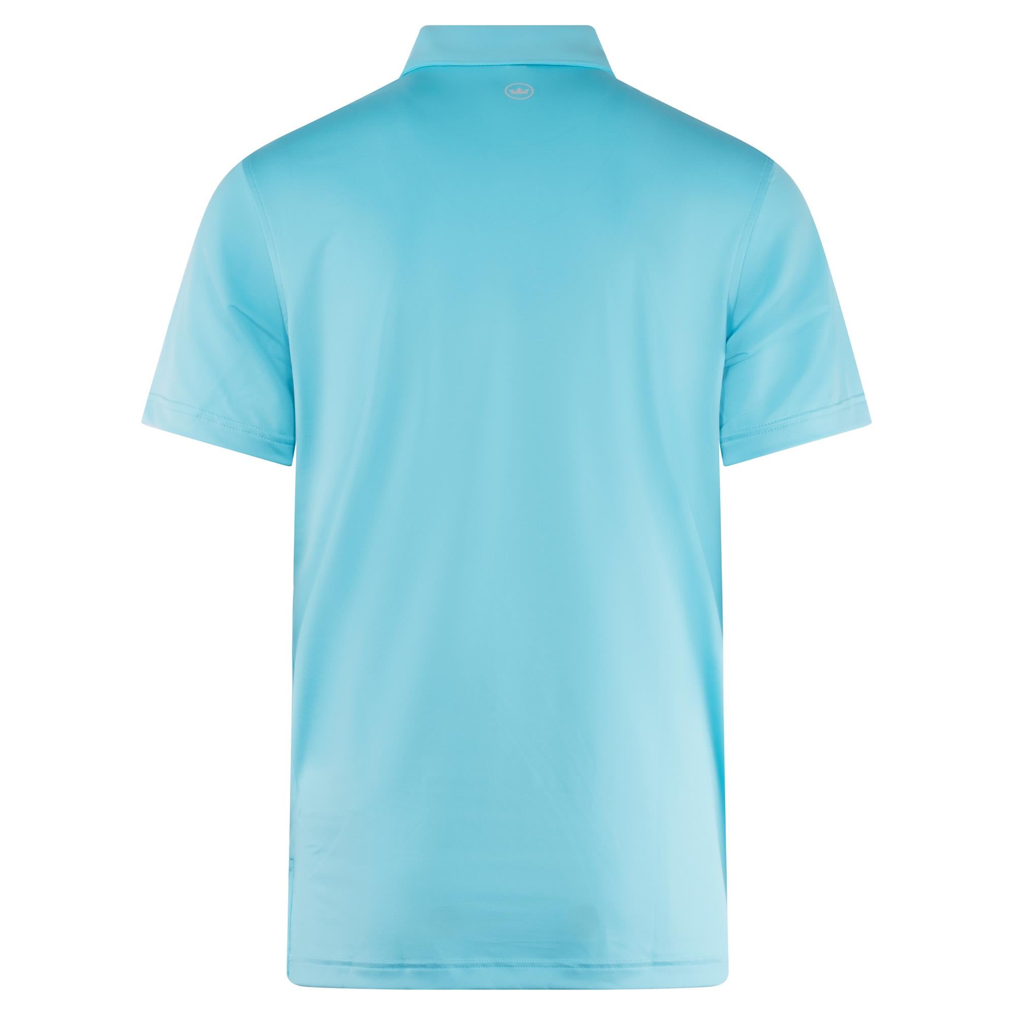 Back view of Peter Millar Solid Performance Polo Shirt – Peter Millar golf clothing for men