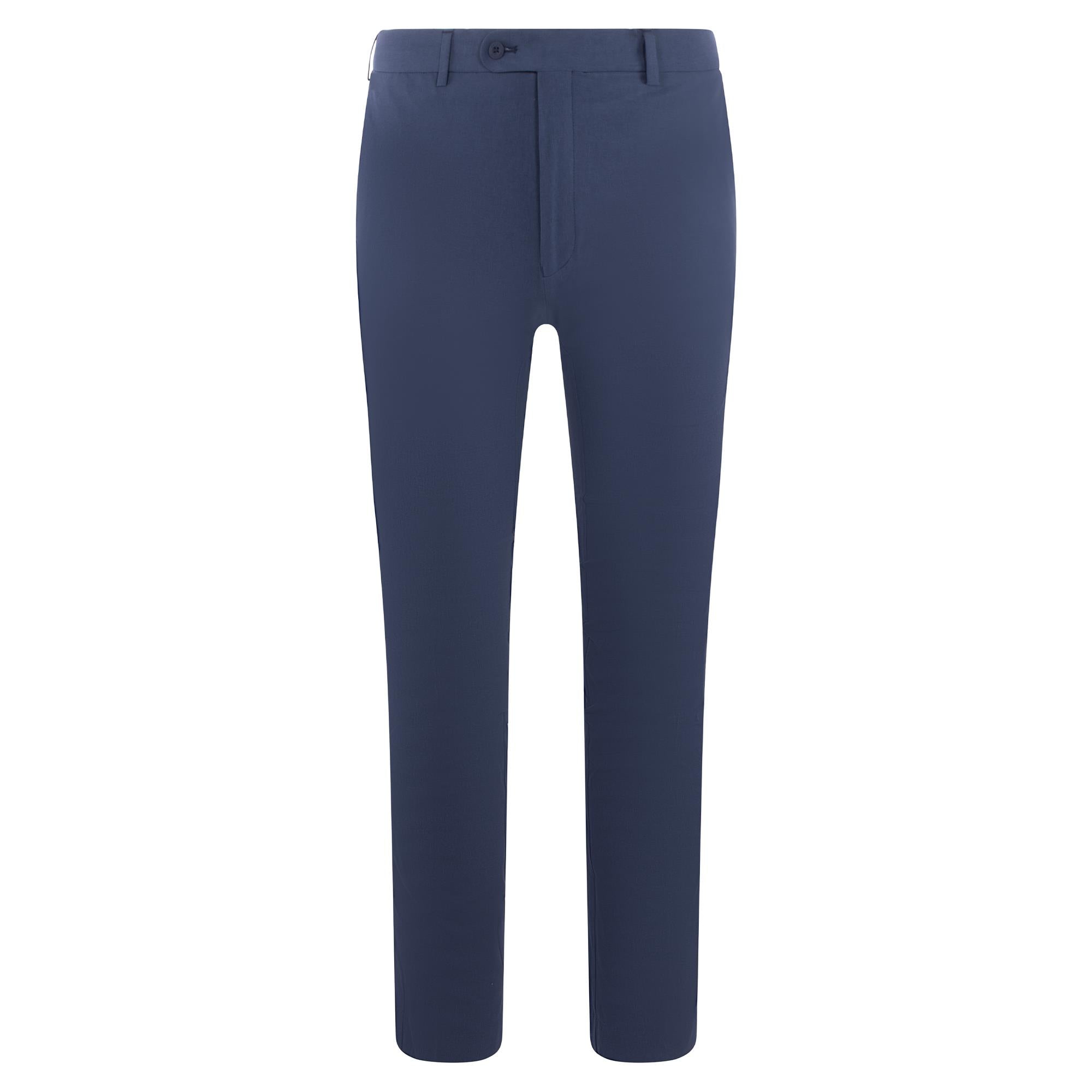 Front image of Peter Millar Surge Performance Trousers in Navy – premium mens golf pants UK