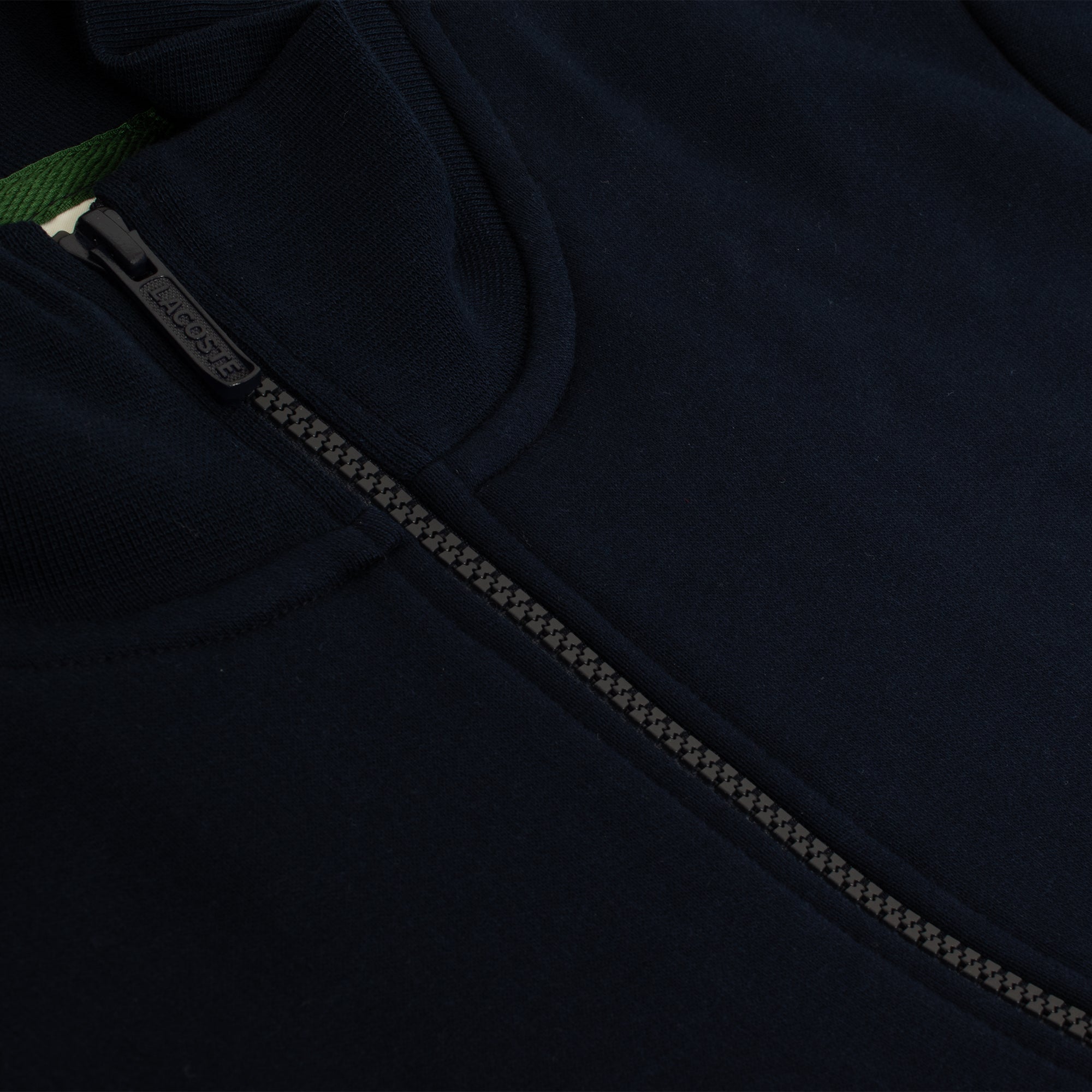 Lacoste Regular Fit Brushed Fleece Full Zip Sweatershirt Navy