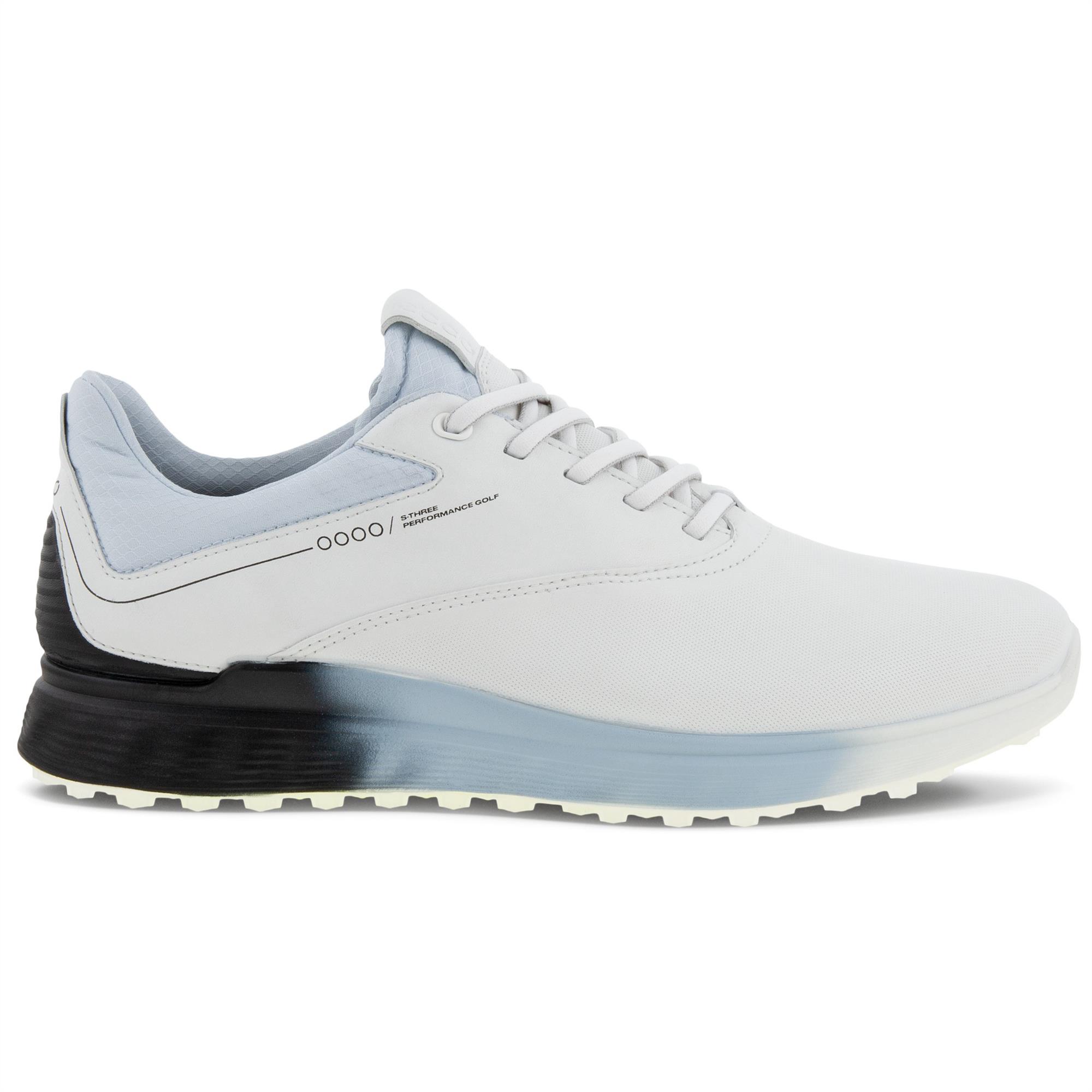 Ecco S-Three Gore-Tex Mens Golf Shoe White/Black/Air