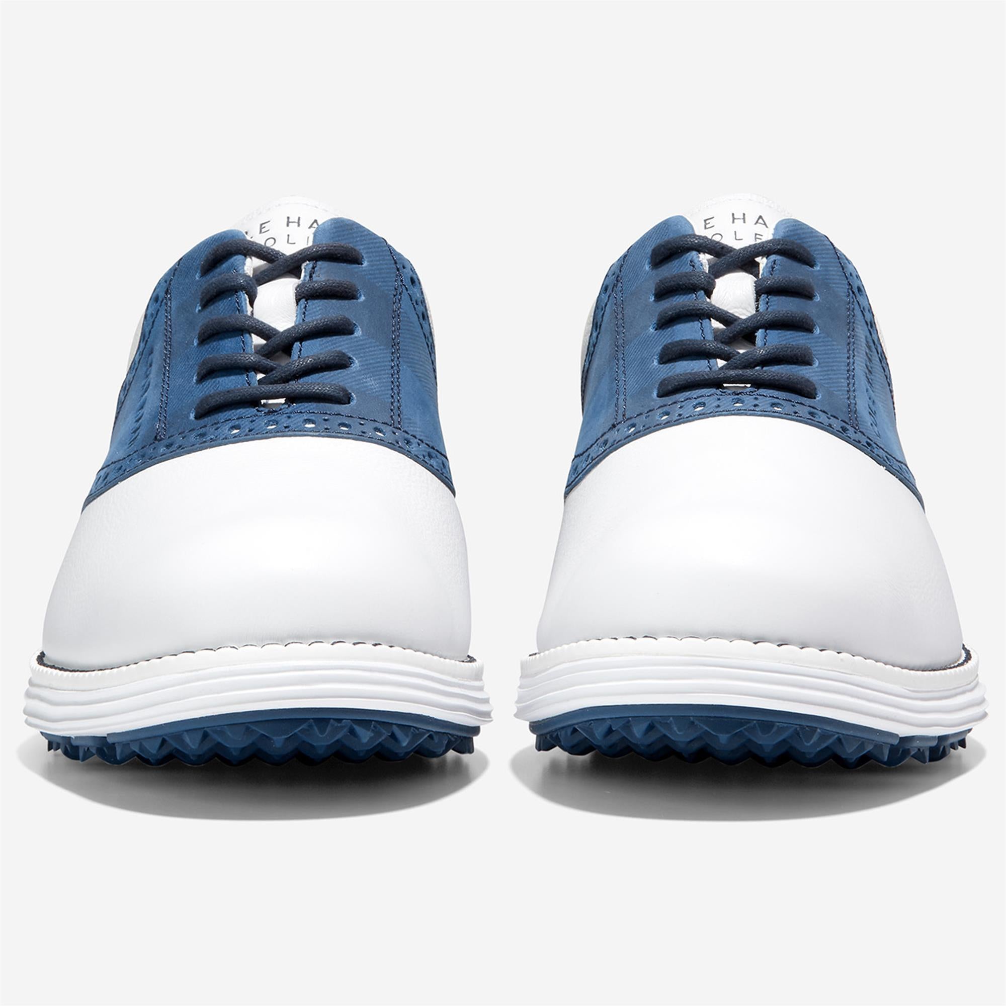 Cole Haan ØriginalGrand Saddle Mens Golf Shoe Optic White/Ensign Blue/Navy Blazer