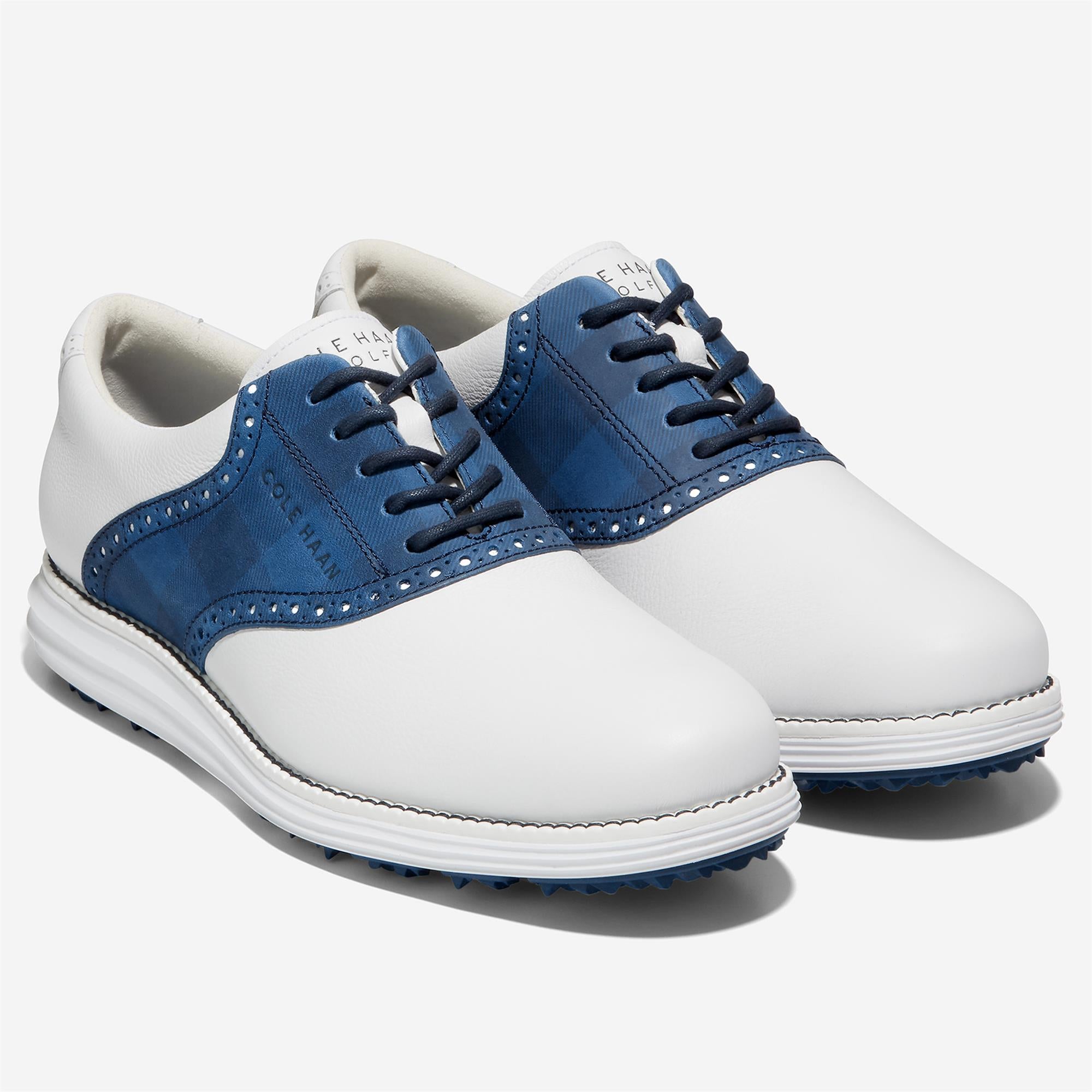 Cole Haan ØriginalGrand Saddle Mens Golf Shoe Optic White/Ensign Blue/Navy Blazer